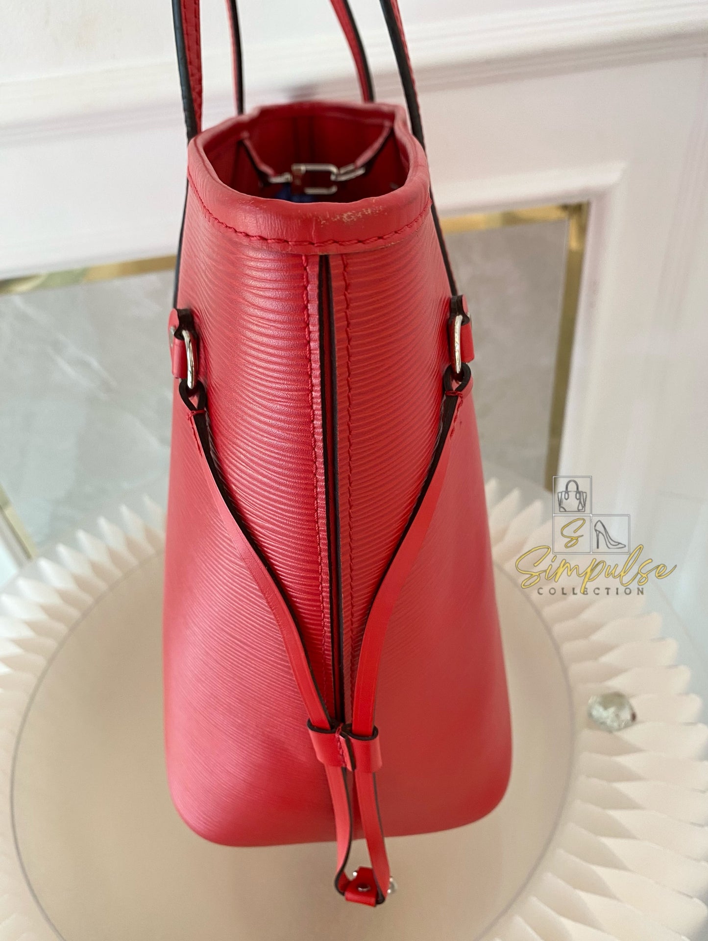 Louis Vuitton Epi Leather Neverfull Tote Bag