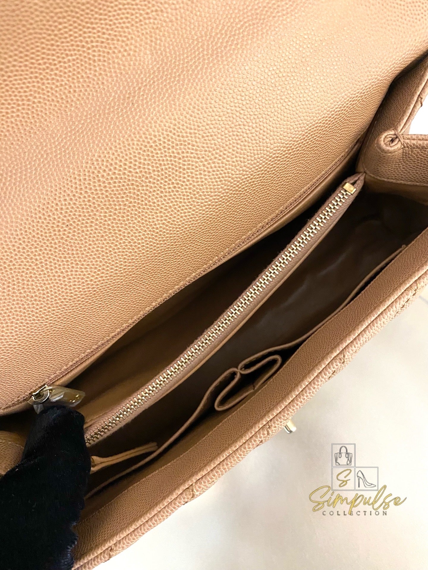 Chanel Coco Lizard Medium Top Handle