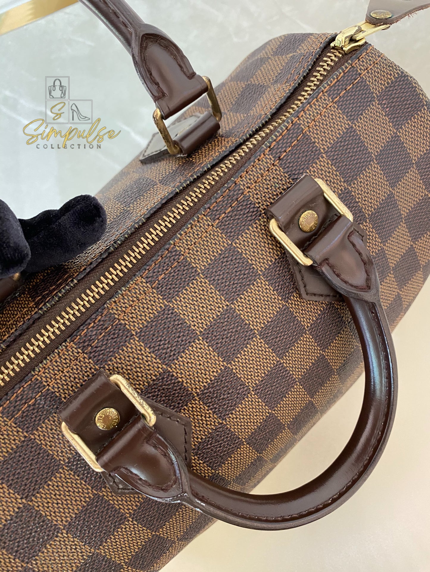 Louis Vuitton Speedy 25 in Damier Ebene
