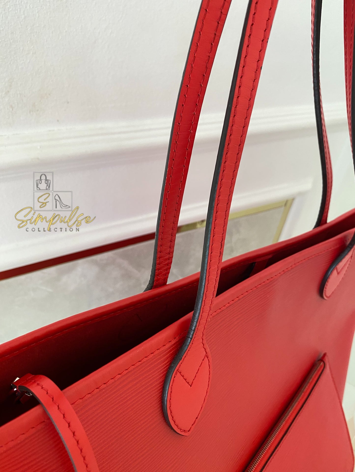 Louis Vuitton Epi Leather Neverfull Tote Bag