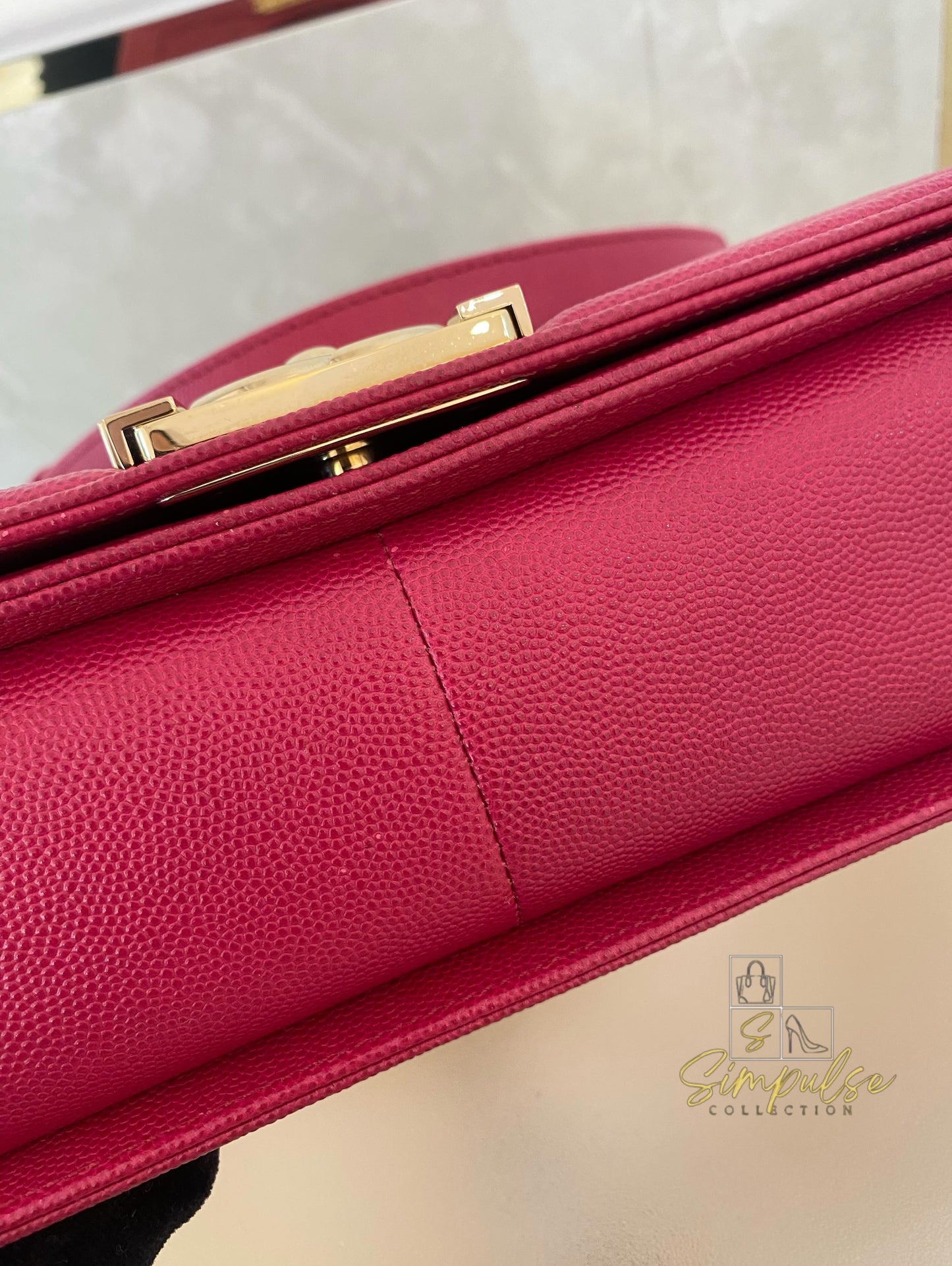 Chanel Leboy Caviar Pink Old Medium GHW