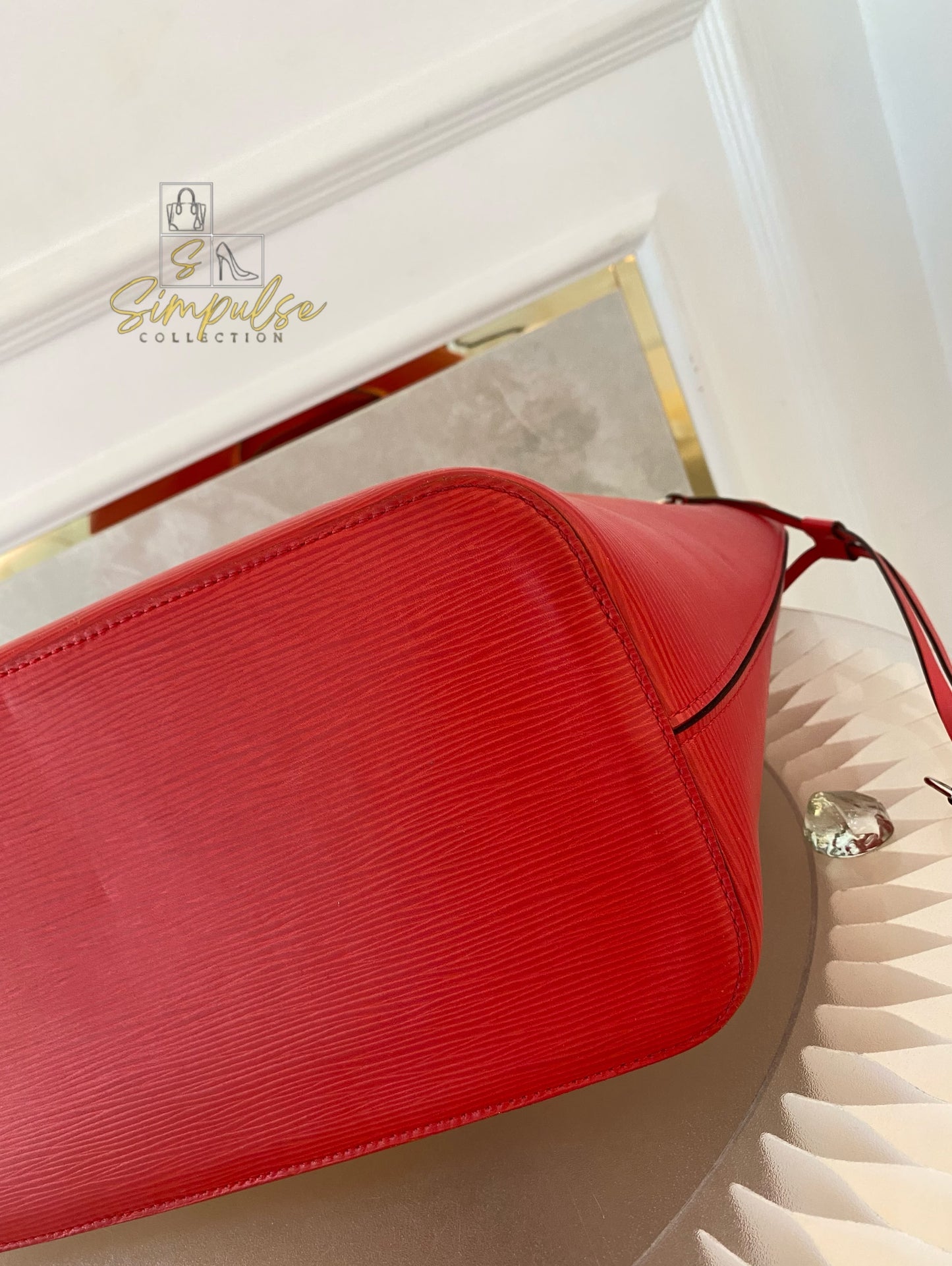Louis Vuitton Epi Leather Neverfull Tote Bag