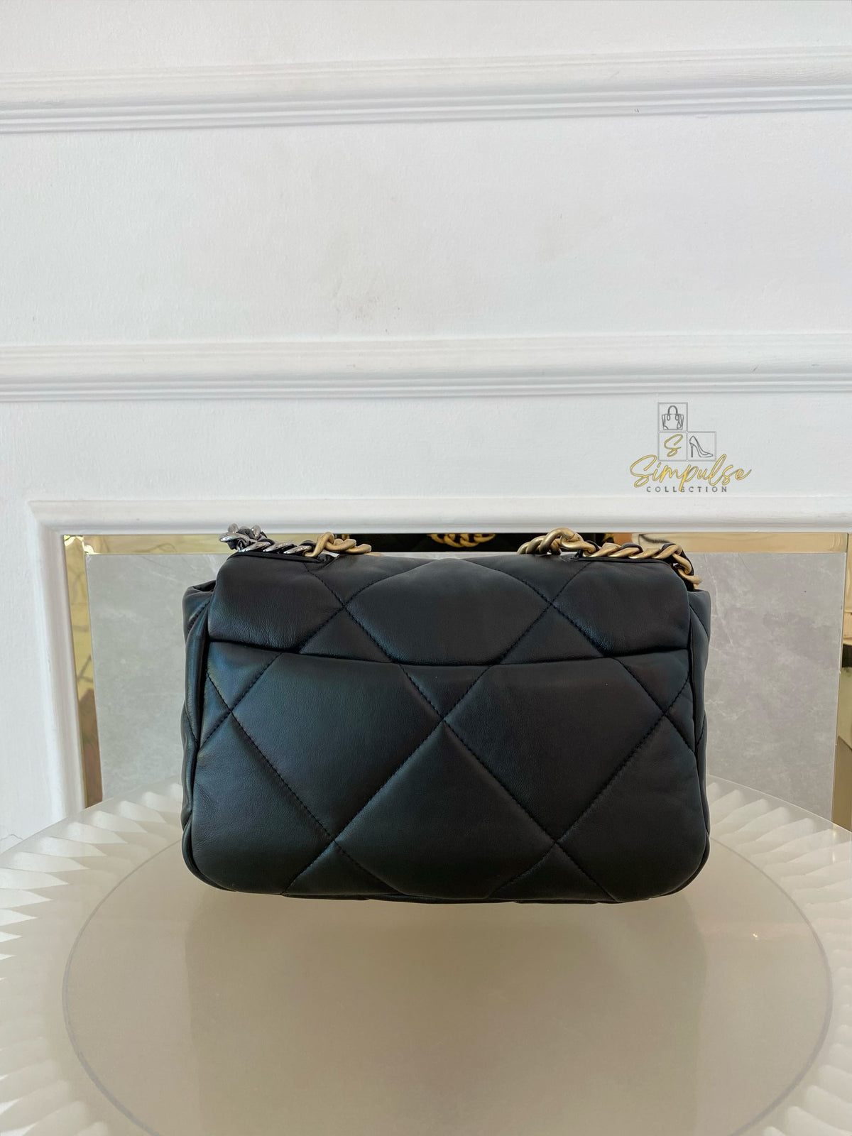 CHANEL C19 SMALL BLACK