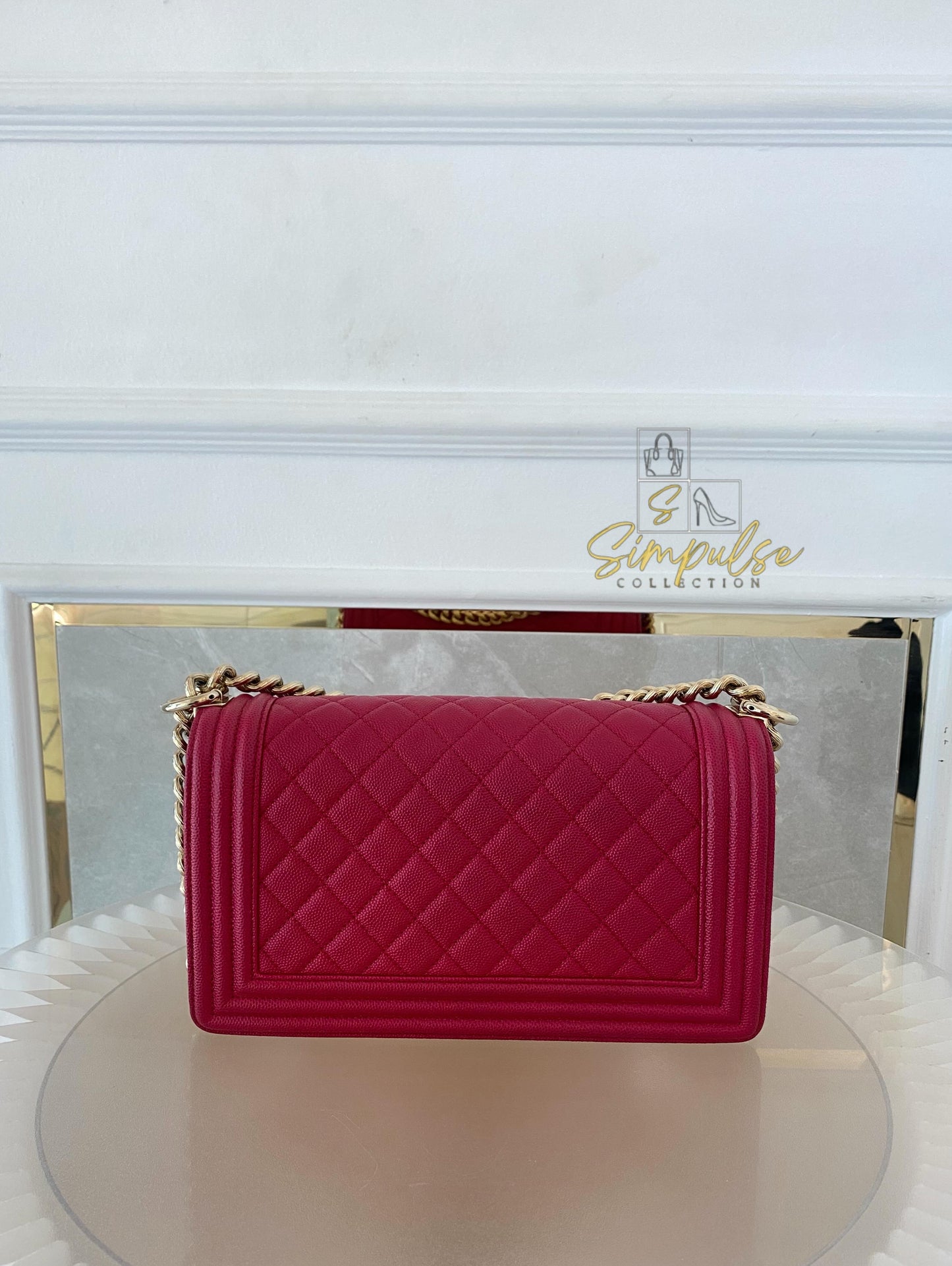 Chanel Leboy Caviar Pink Old Medium GHW