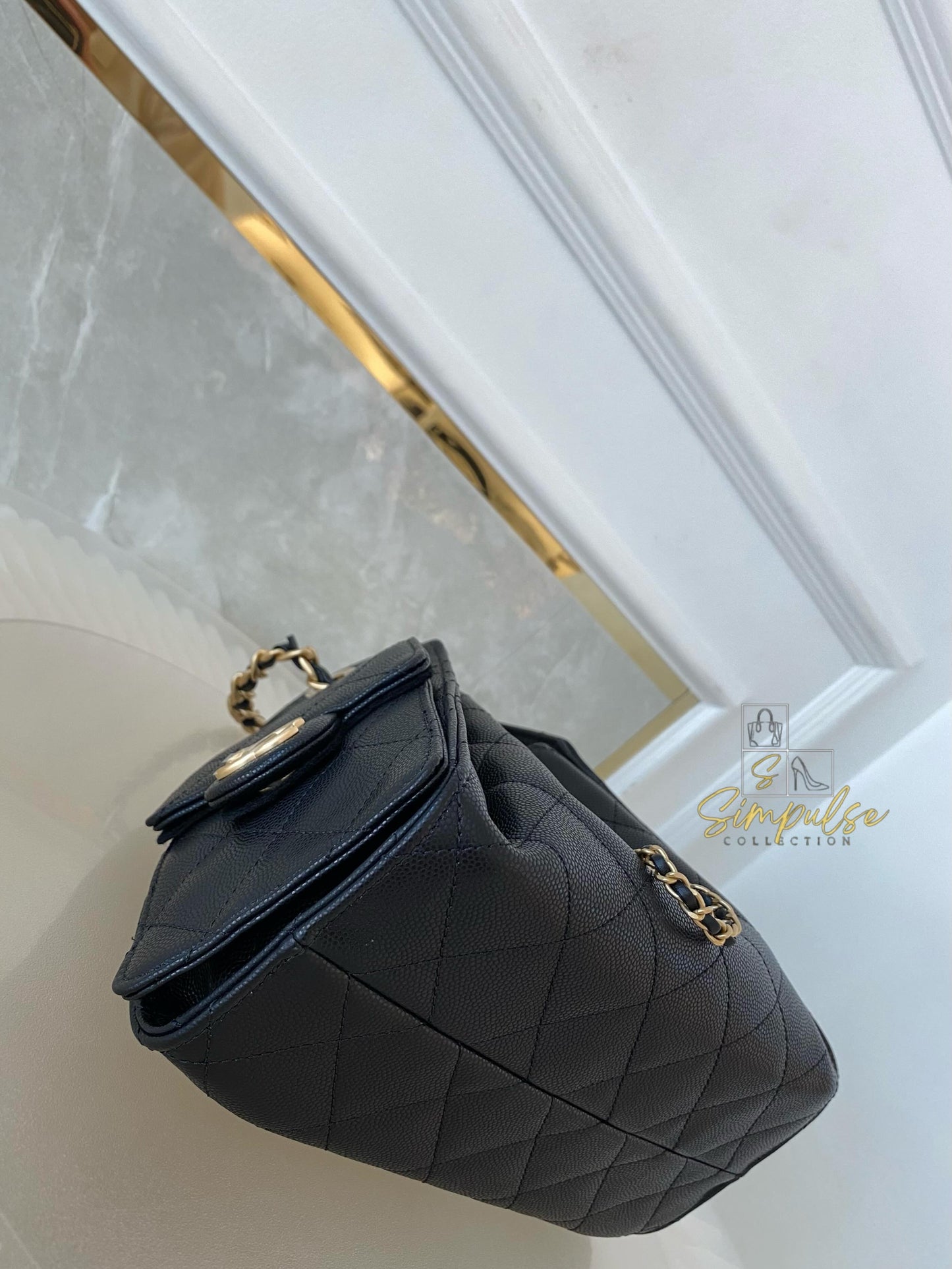 Chanel C25 Mini Black Caviar GHW