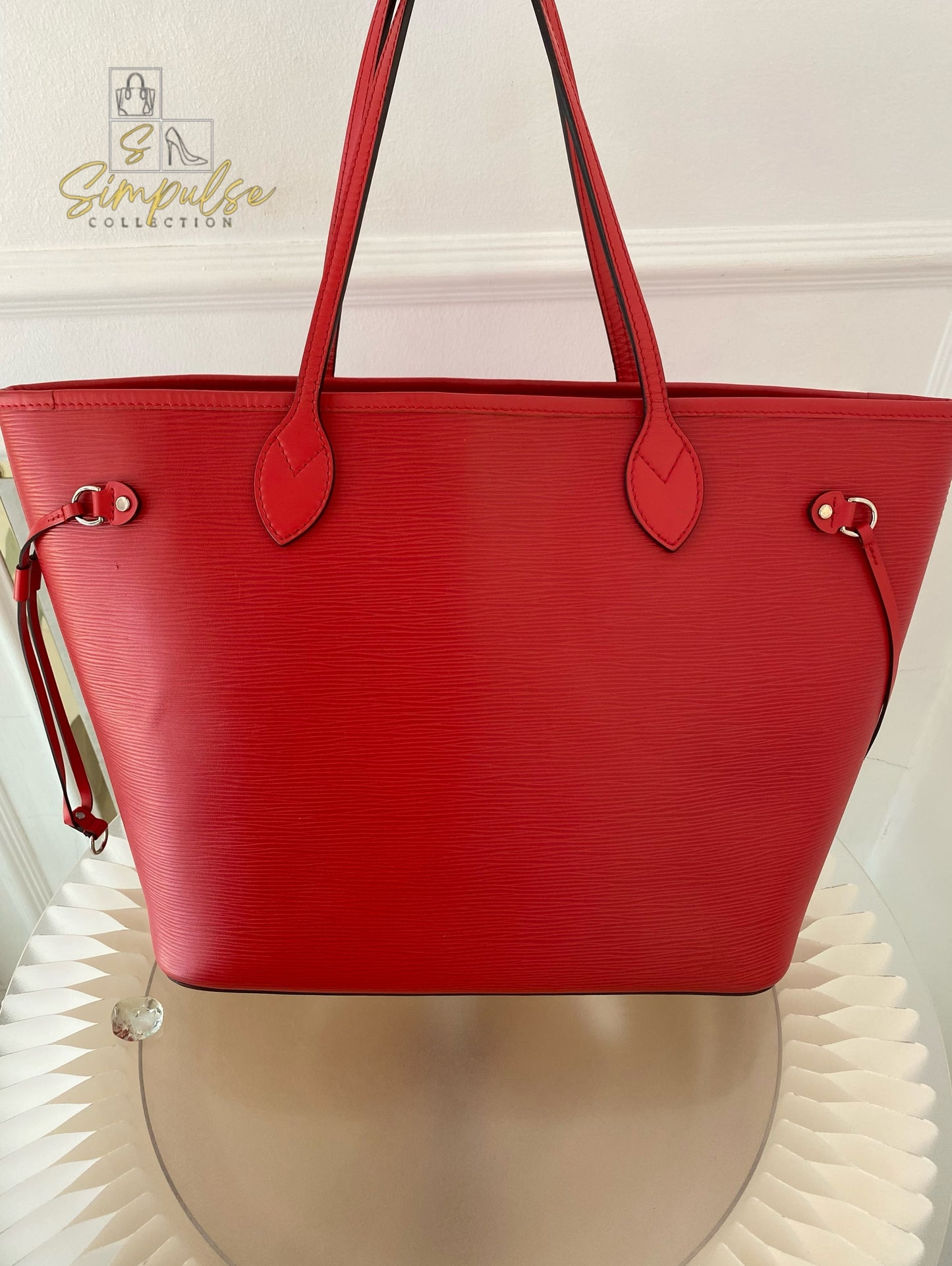 Louis Vuitton Epi Leather Neverfull Tote Bag