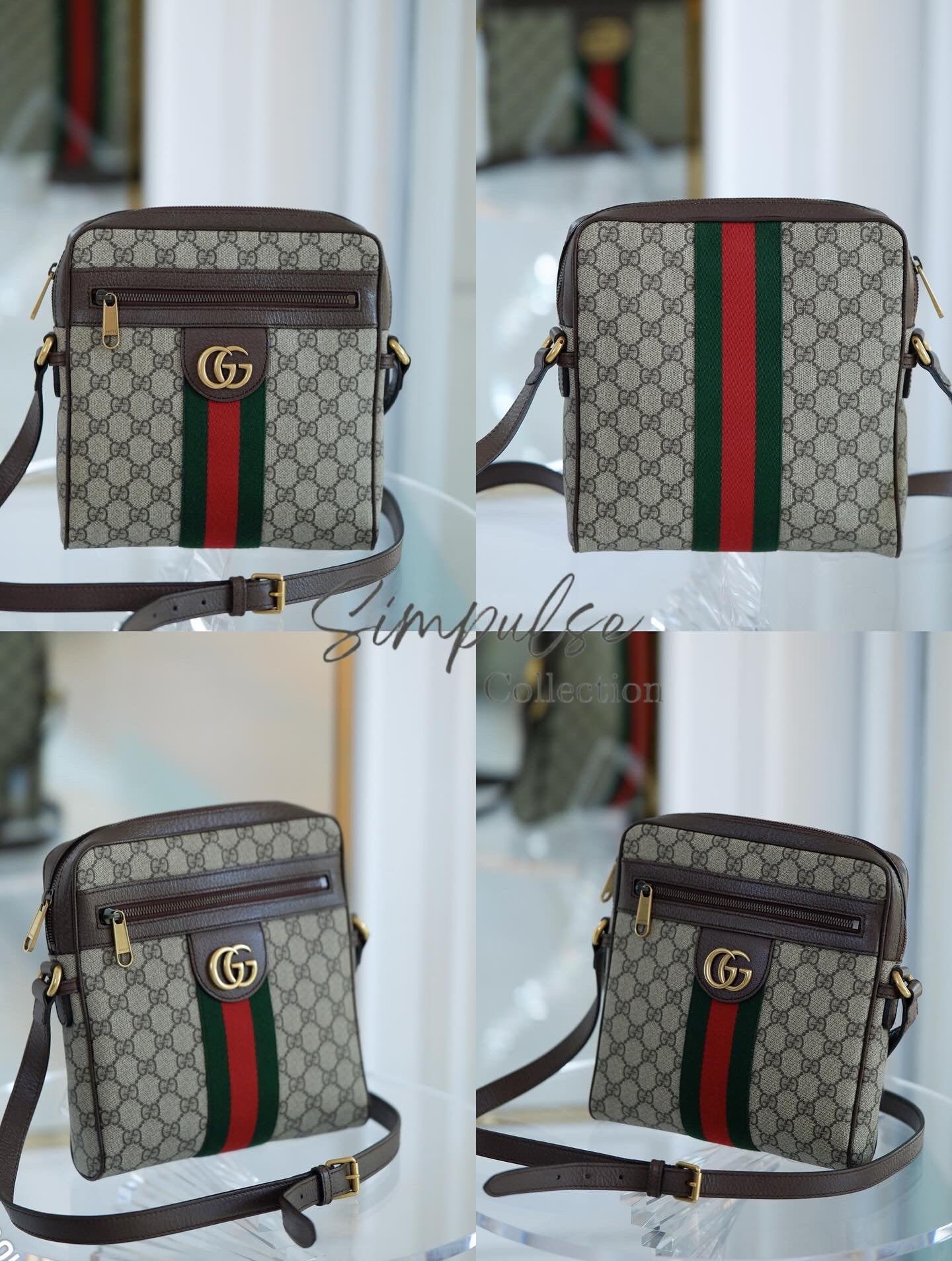 Gg Supreme Mono Web Small Ophidia Messenger Bag
