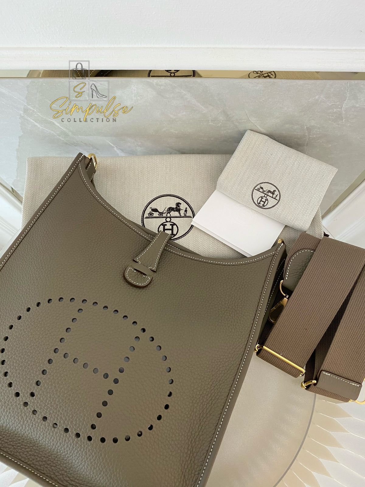 HERMES EVELYNE PM3 CLEMENCE ETOUPE