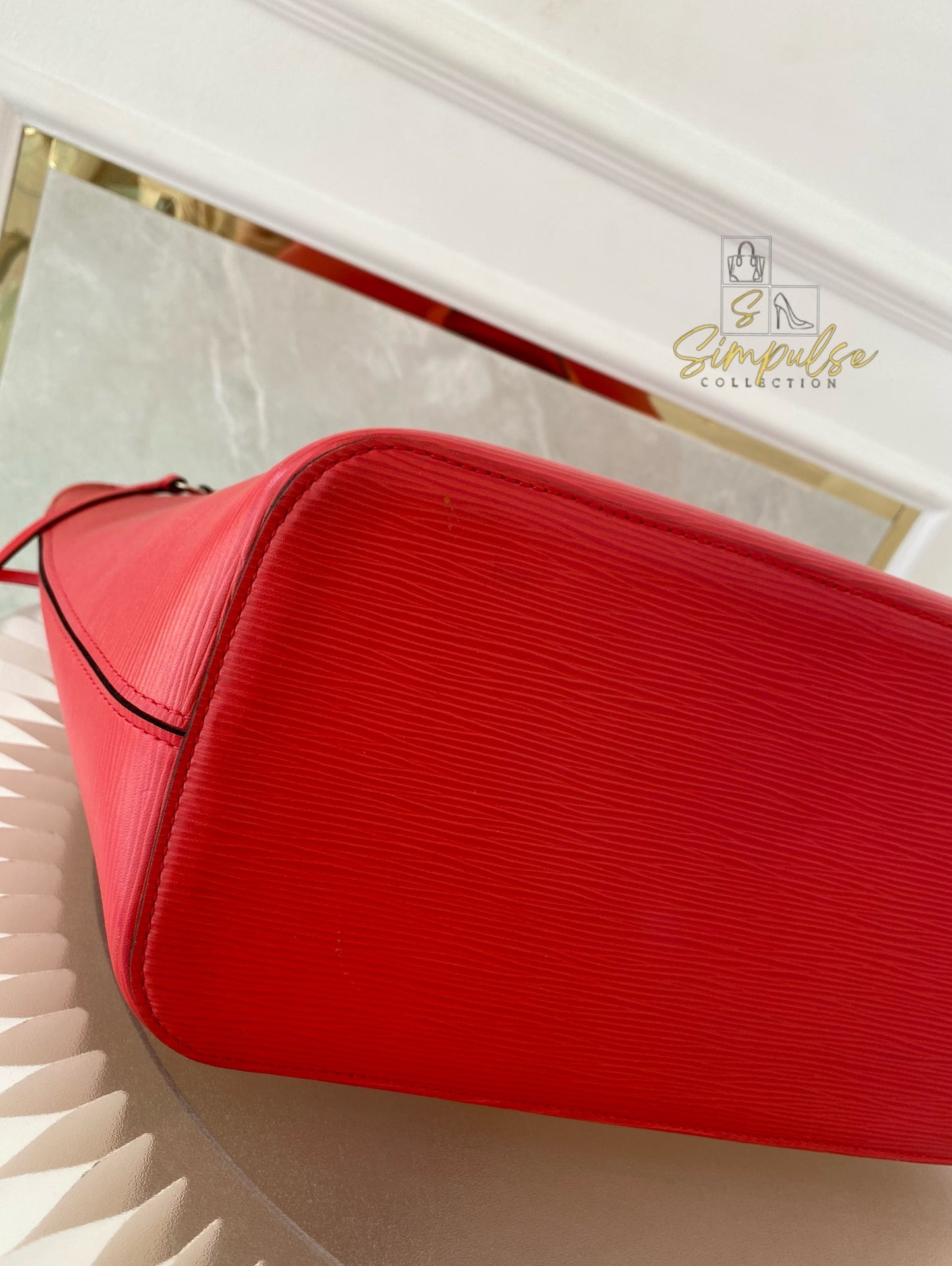 Louis Vuitton Epi Leather Neverfull Tote Bag