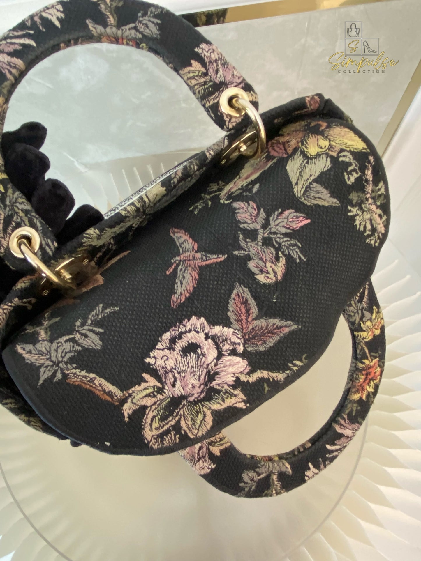 DIOR D-LITE OBLIQUE MEDIUM BLACK