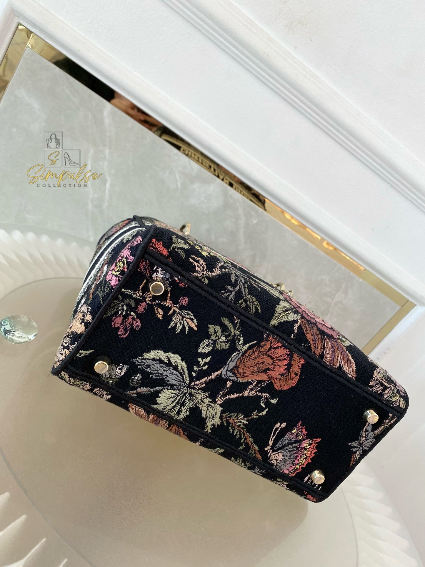 DIOR D-LITE OBLIQUE MEDIUM BLACK
