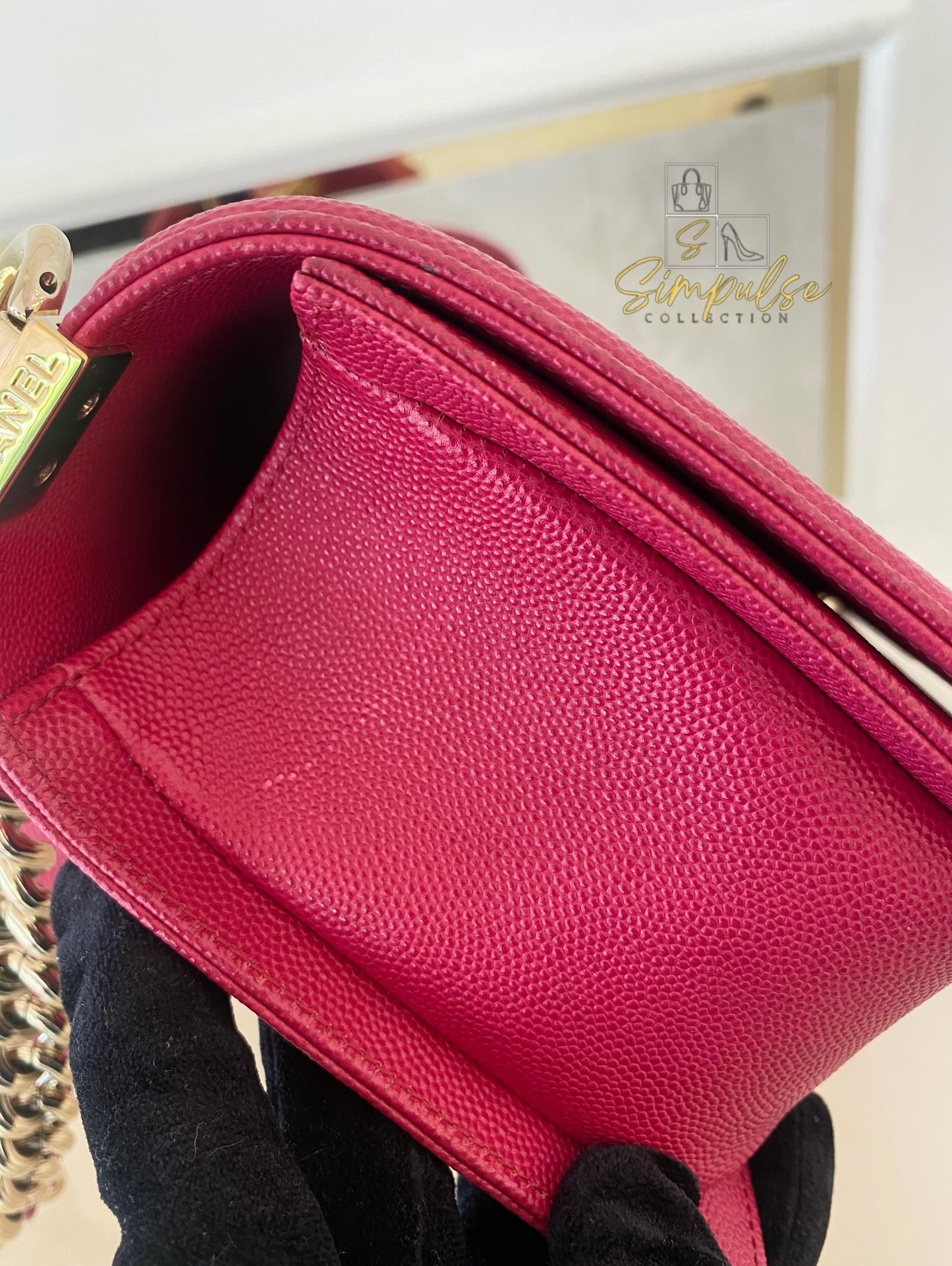 Chanel Leboy Caviar Pink Old Medium GHW