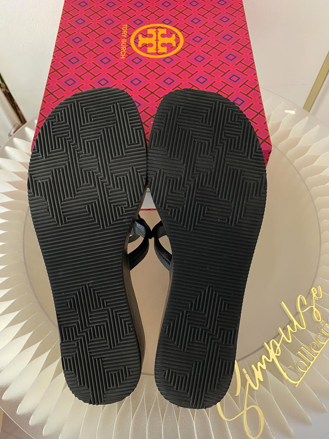 Tory Burch Black Miller Wedge