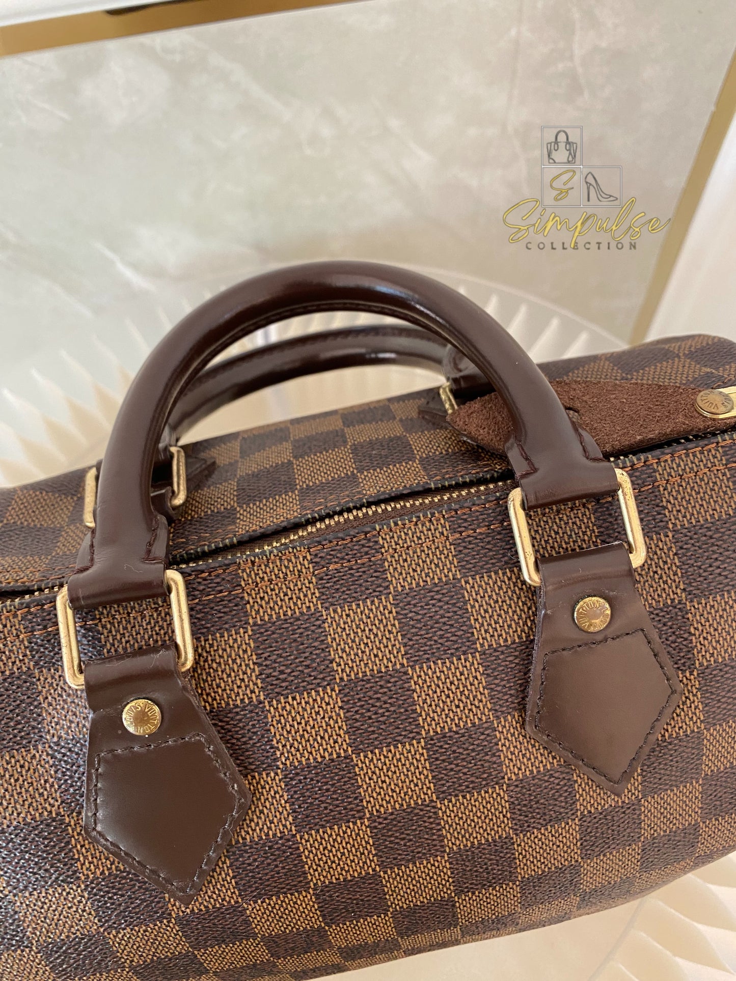 Louis Vuitton Speedy 25 in Damier Ebene