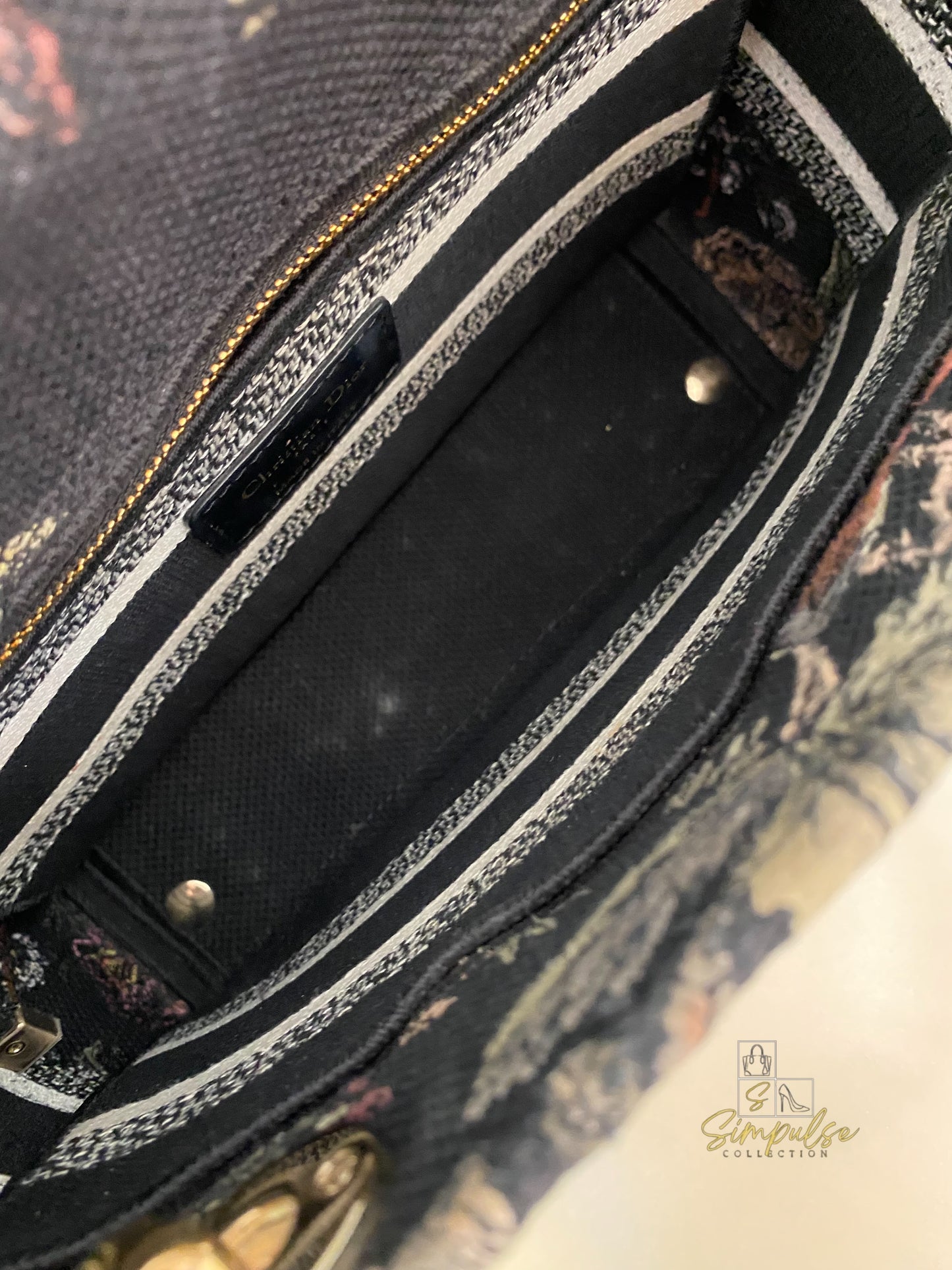 DIOR D-LITE OBLIQUE MEDIUM BLACK