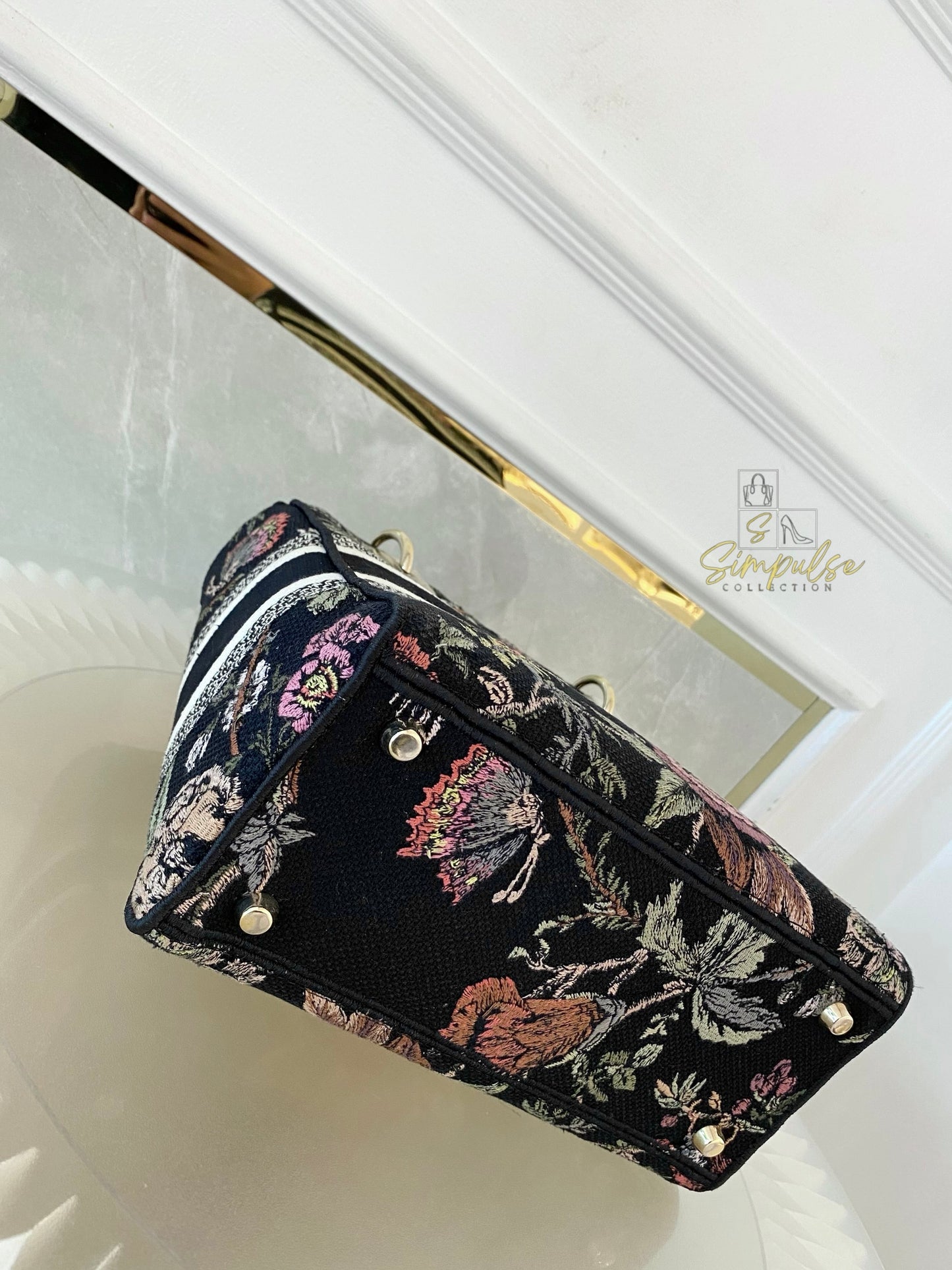 DIOR D-LITE OBLIQUE MEDIUM BLACK
