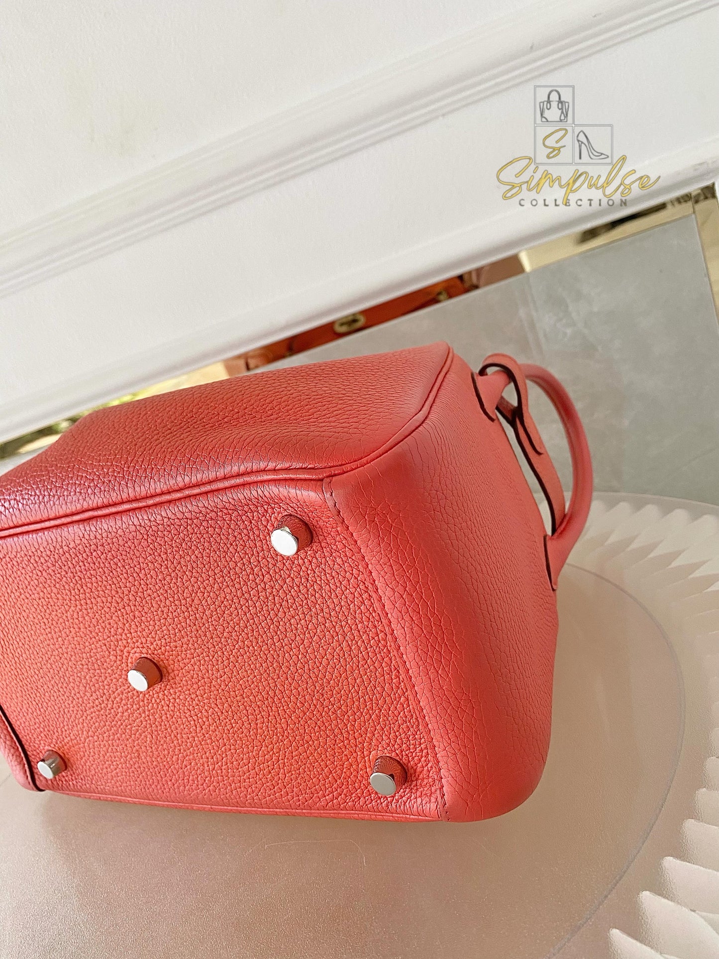Hermes Lindy 26 in Rose Jaipur PHW