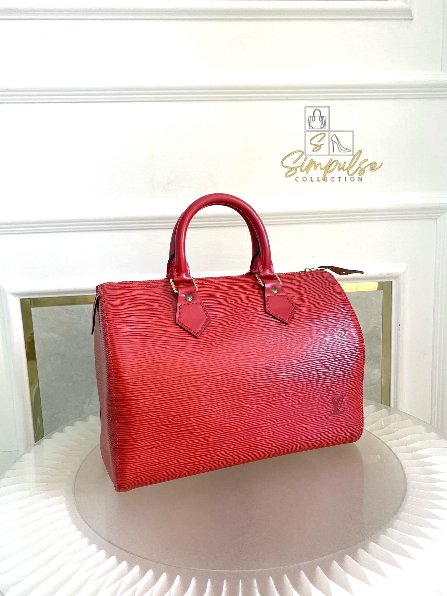 Louis Vuitton Epi Speedy 25 Red