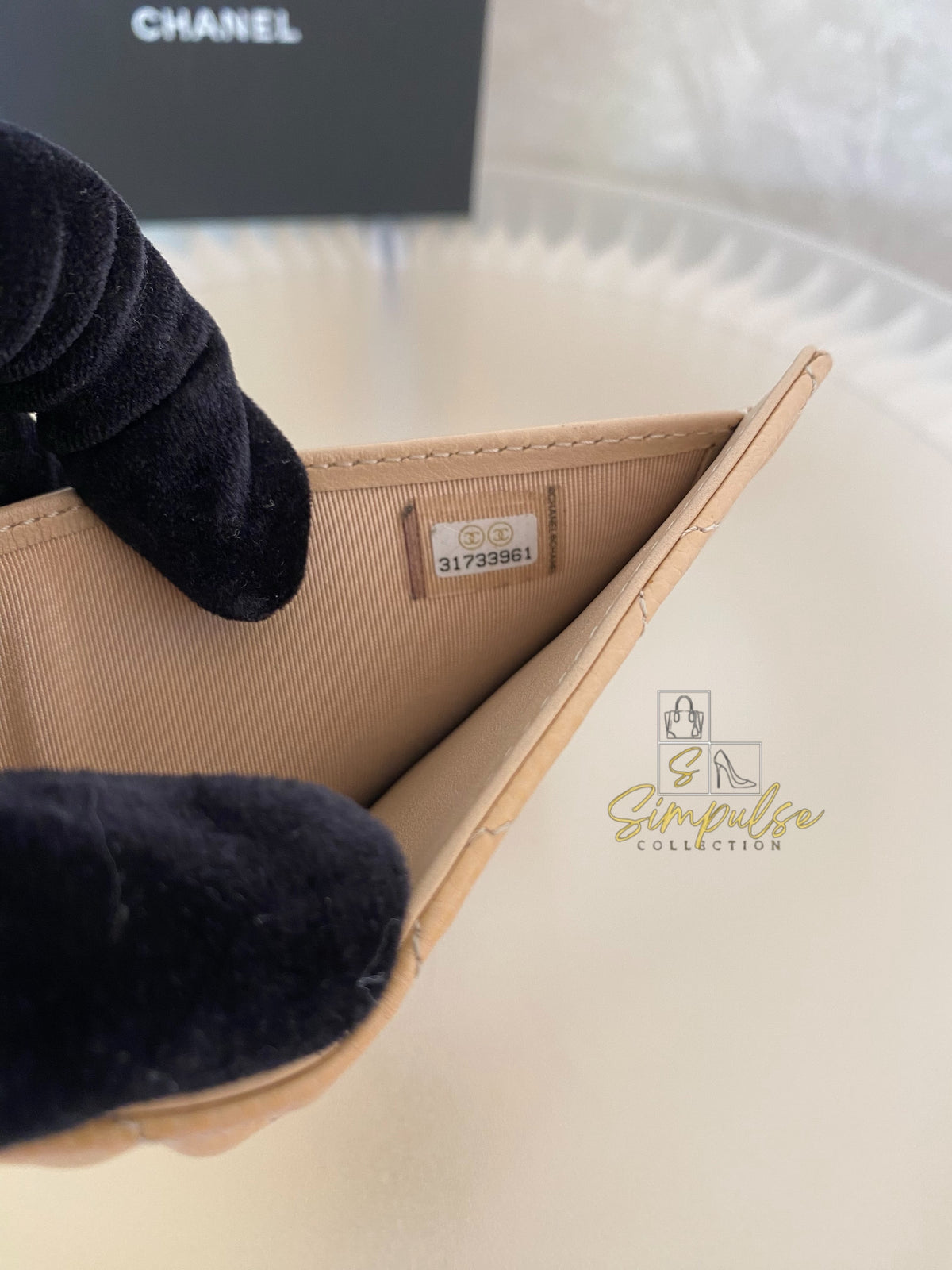 Chanel Trifold Beige Claire