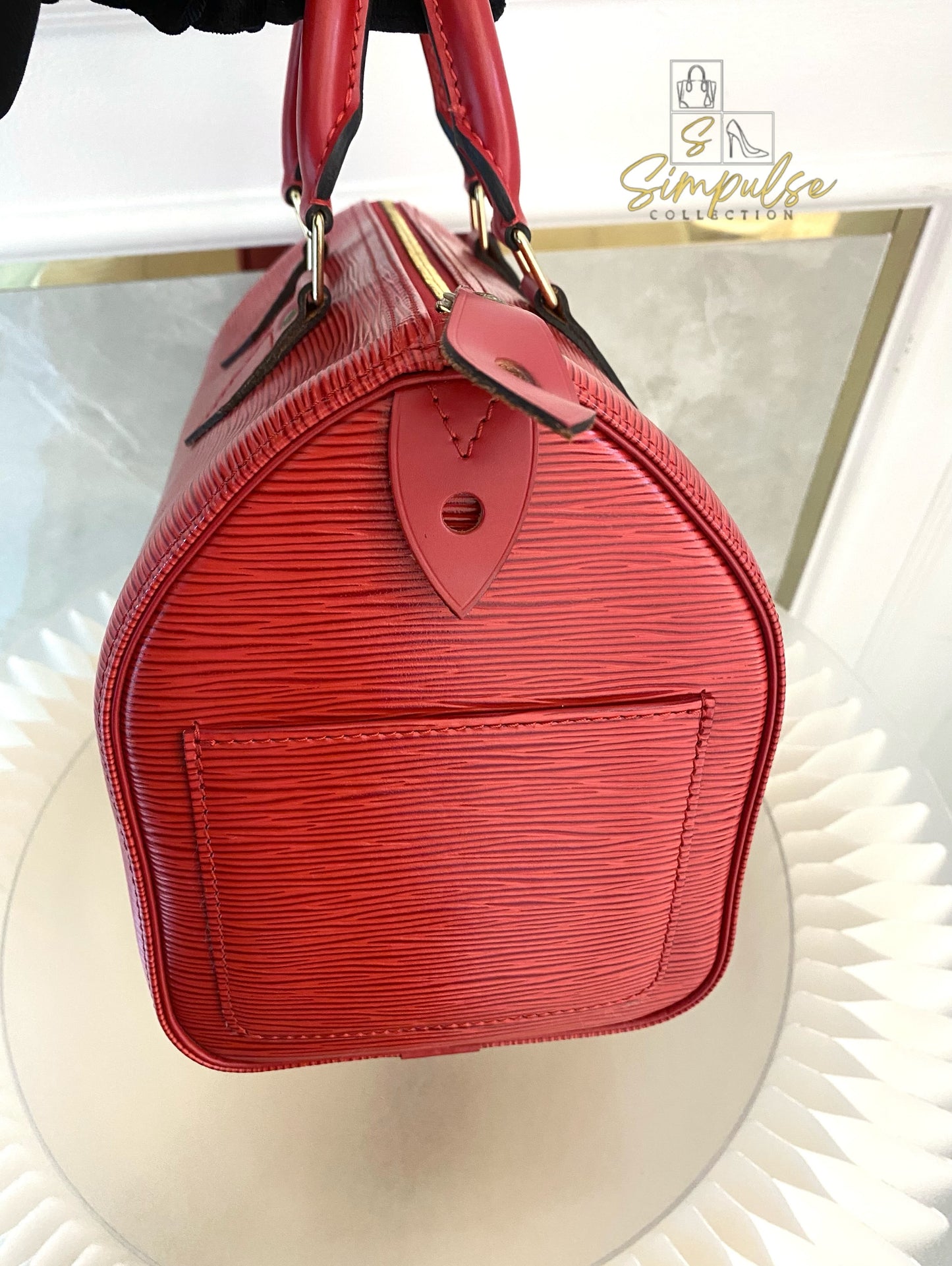 Louis Vuitton Epi Speedy 25 Red