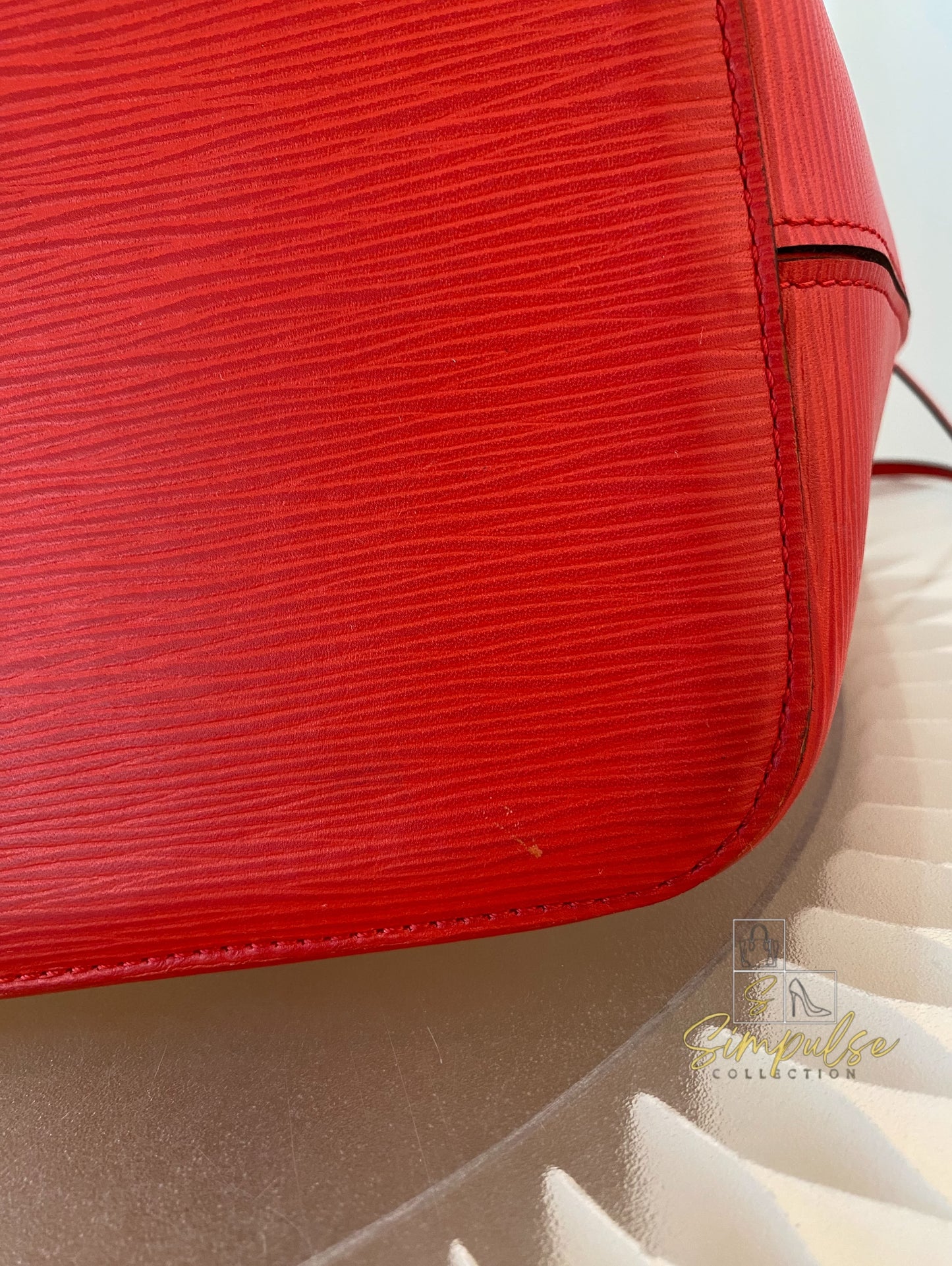 Louis Vuitton Epi Leather Neverfull Tote Bag