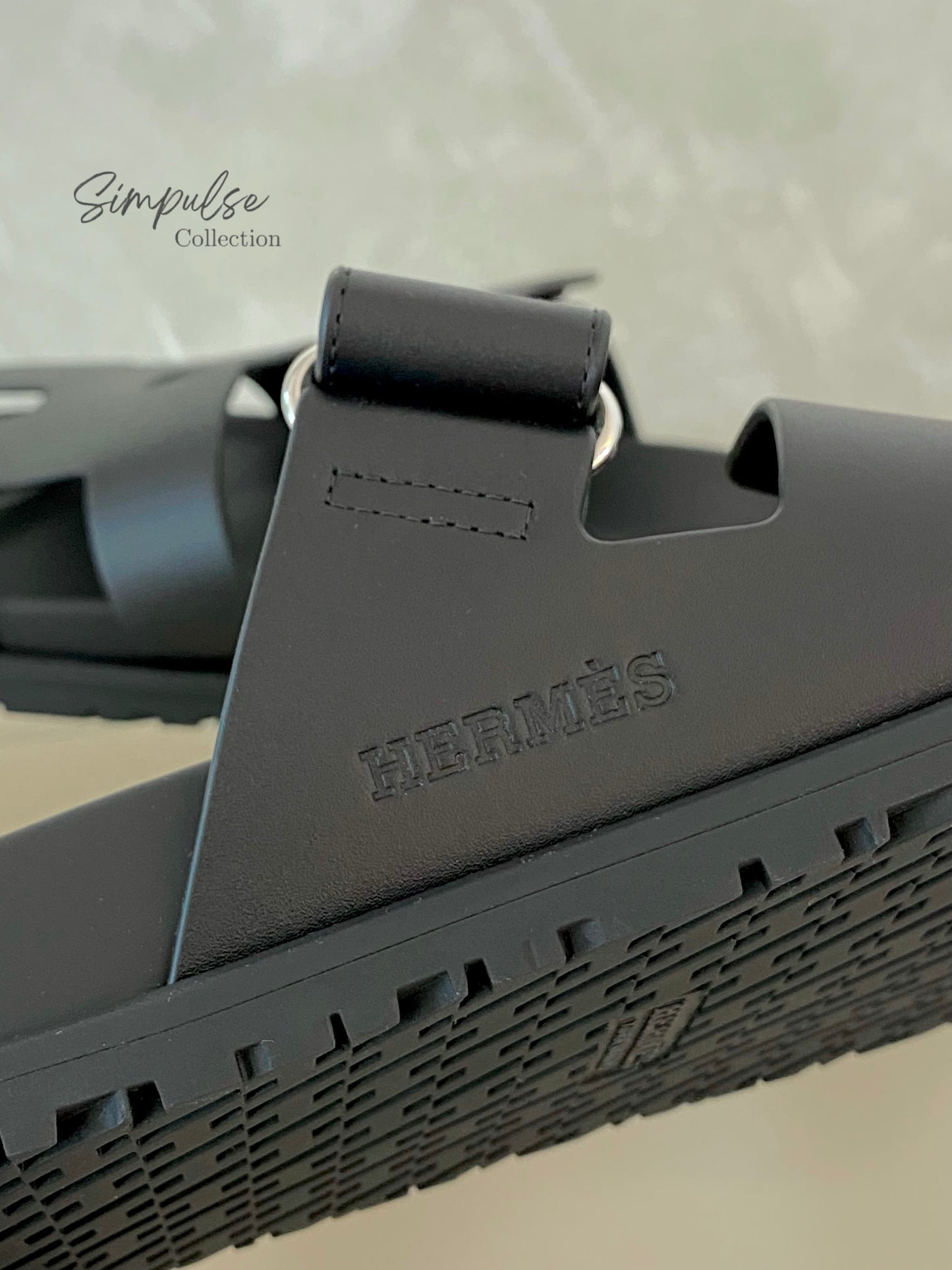 HERMES BLACK SANDAL