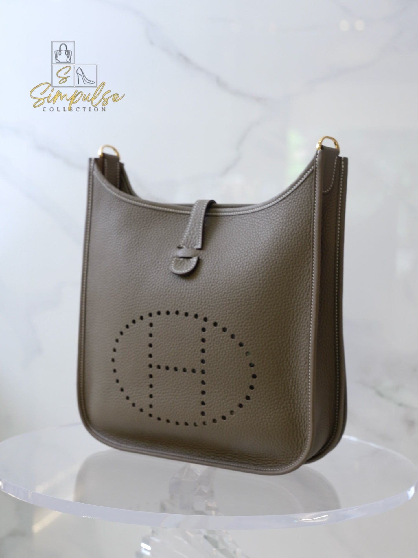 HERMES EVELYNE PM3 CLEMENCE ETOUPE