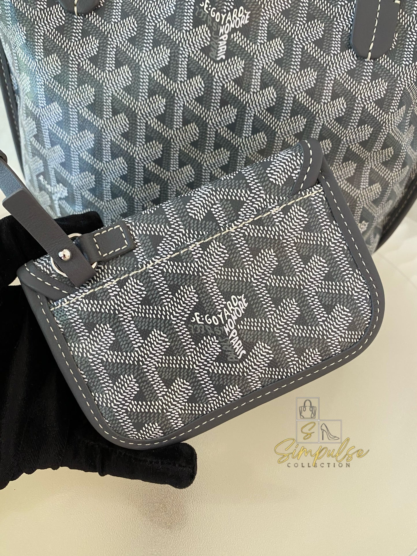 GOYARD MINI ANJOU GRAY