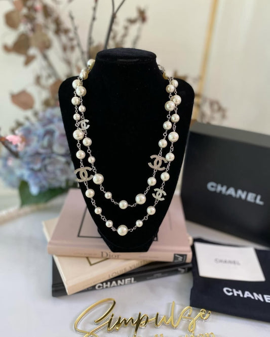 Chanel Long Pearl Necklace