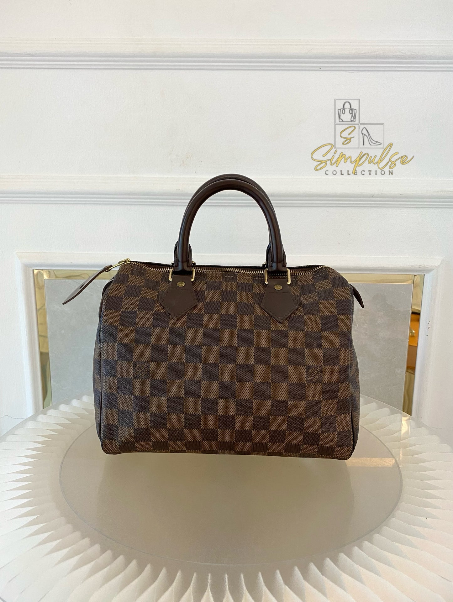 Louis Vuitton Speedy 25 in Damier Ebene