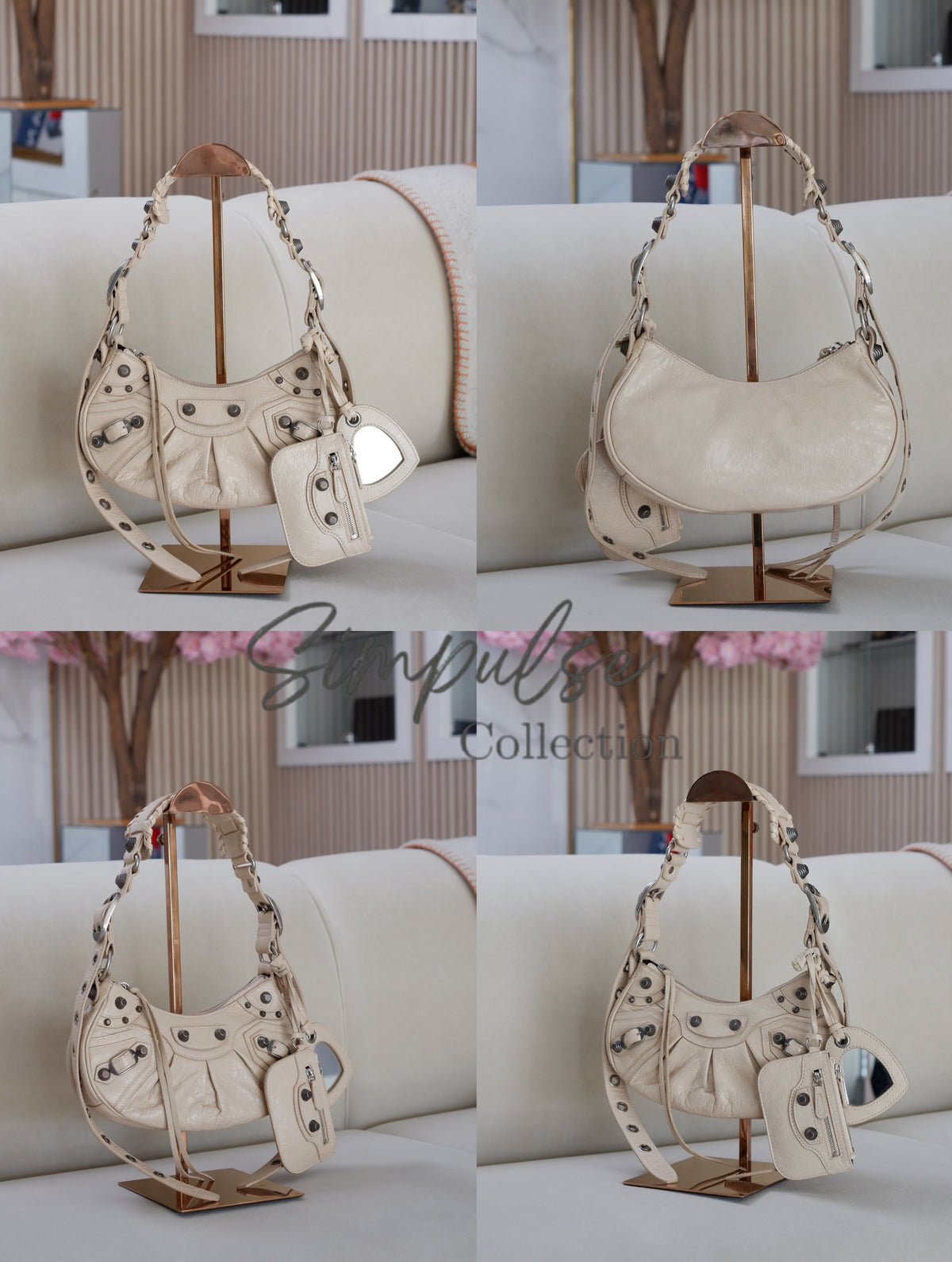 BALENCIAGA LE CAGOLE Xs SHOULDER BAG LAMBSKIN