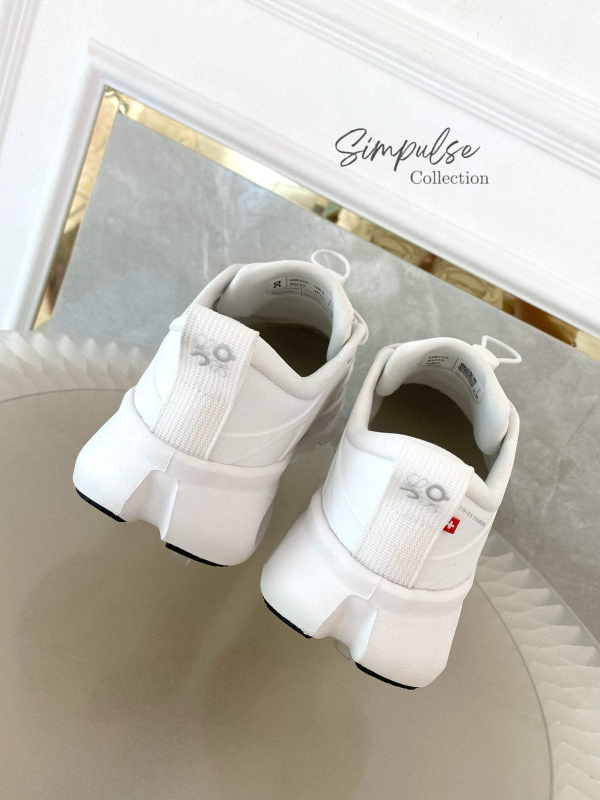 ON-LOEWE Cloudsolo Polyester White/Light Grey Sneakers