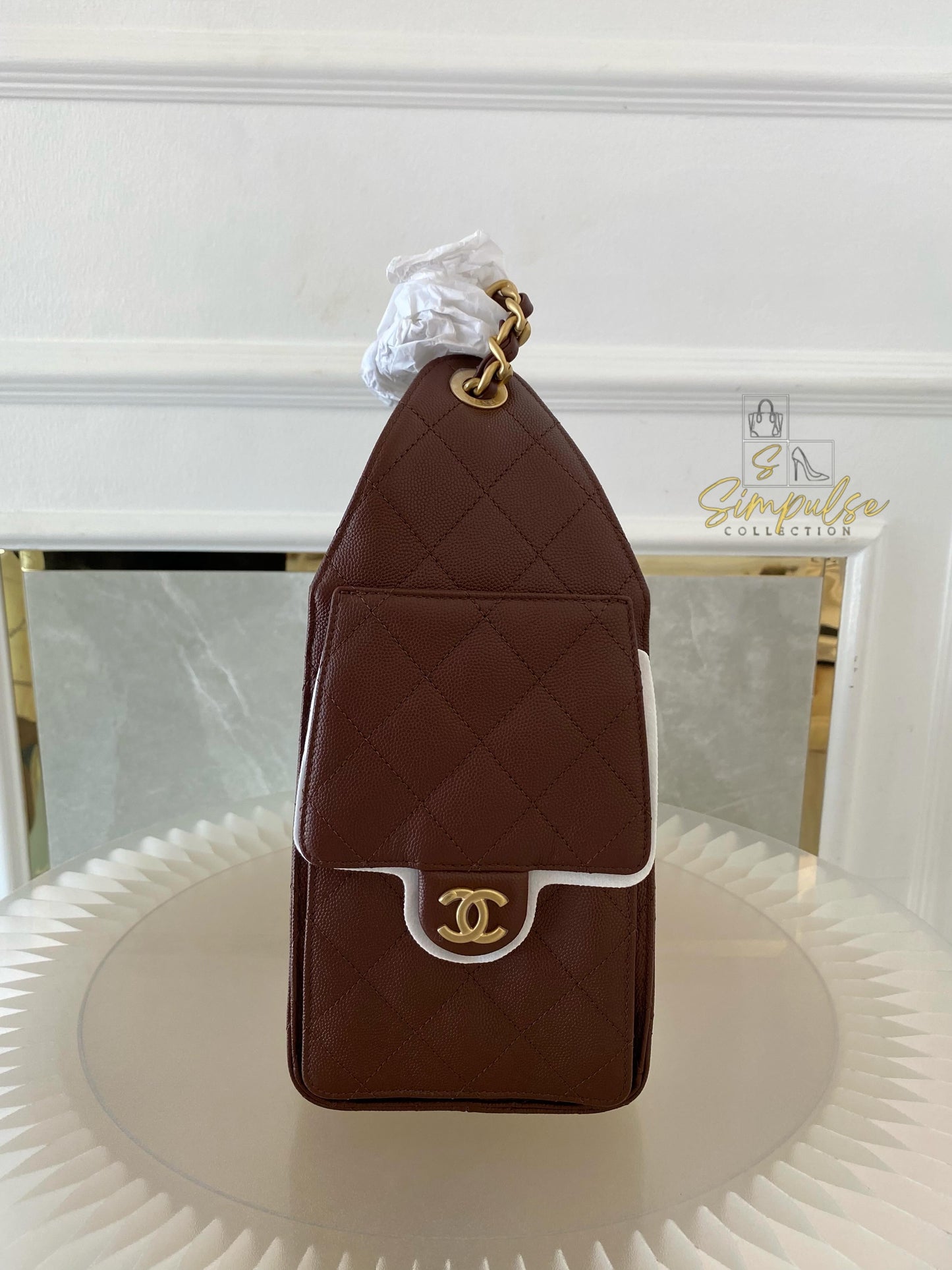 Chanel C25 Burgundy Small