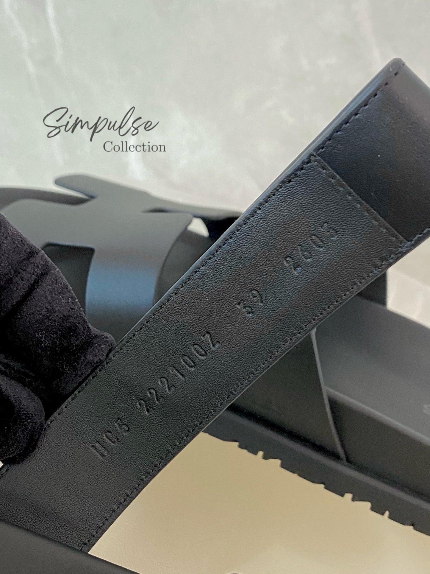 HERMES BLACK SANDAL
