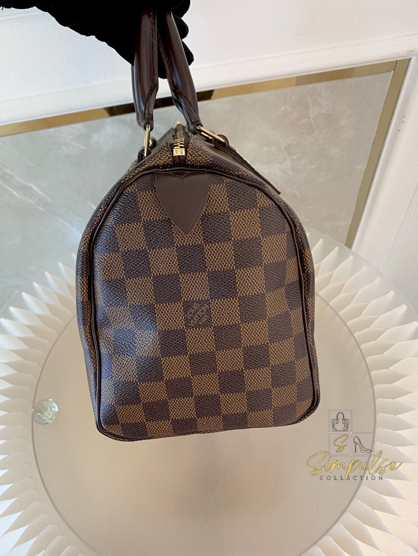 Louis Vuitton Speedy 25 in Damier Ebene
