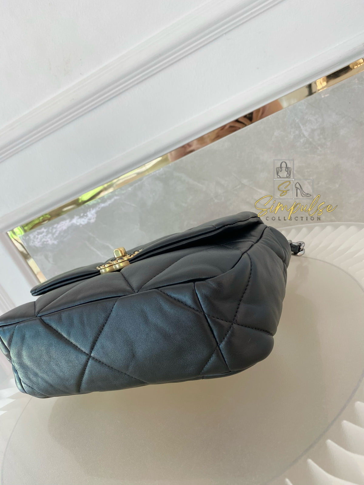 CHANEL C19 SMALL BLACK