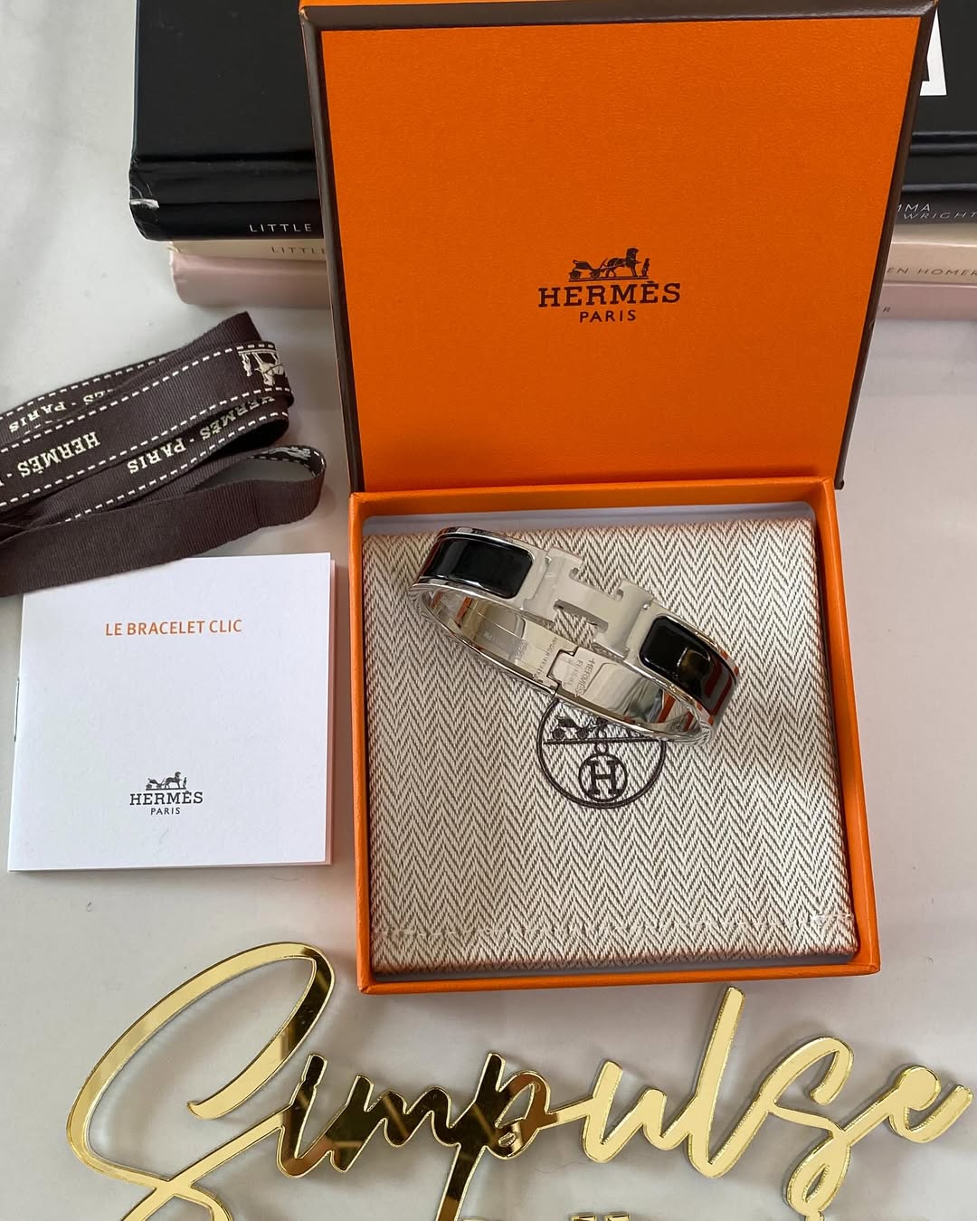 Hermes Clic clac Black 85 PM