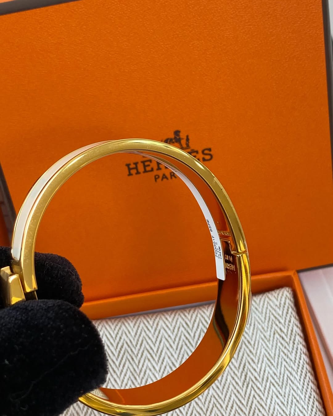 Hermes Clic clac White 85 PM
