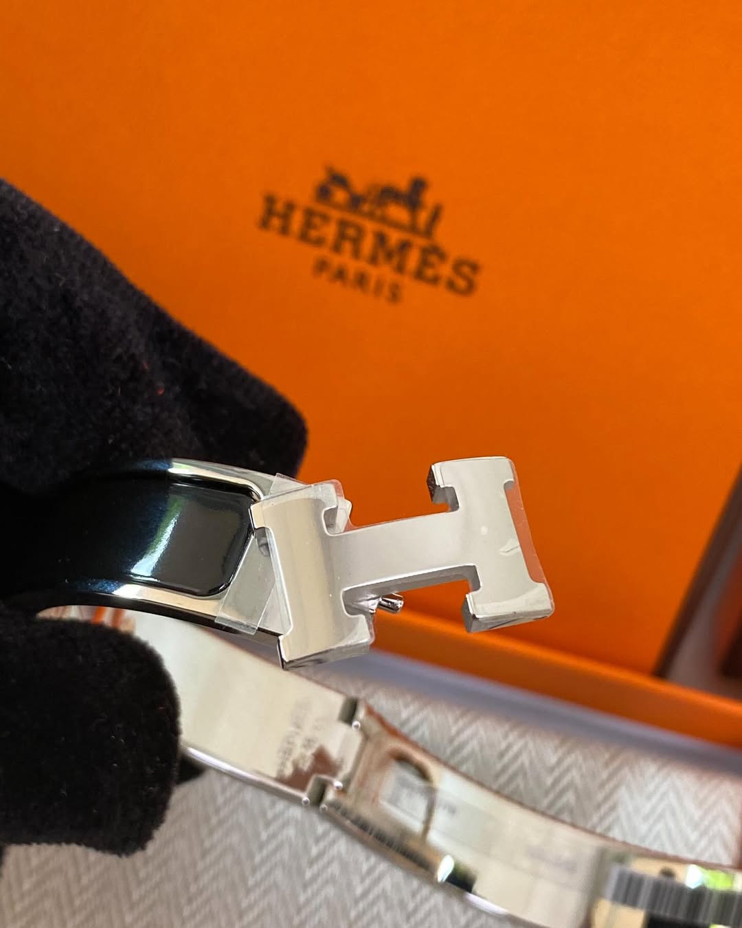 Hermes Clic clac Black 85 PM