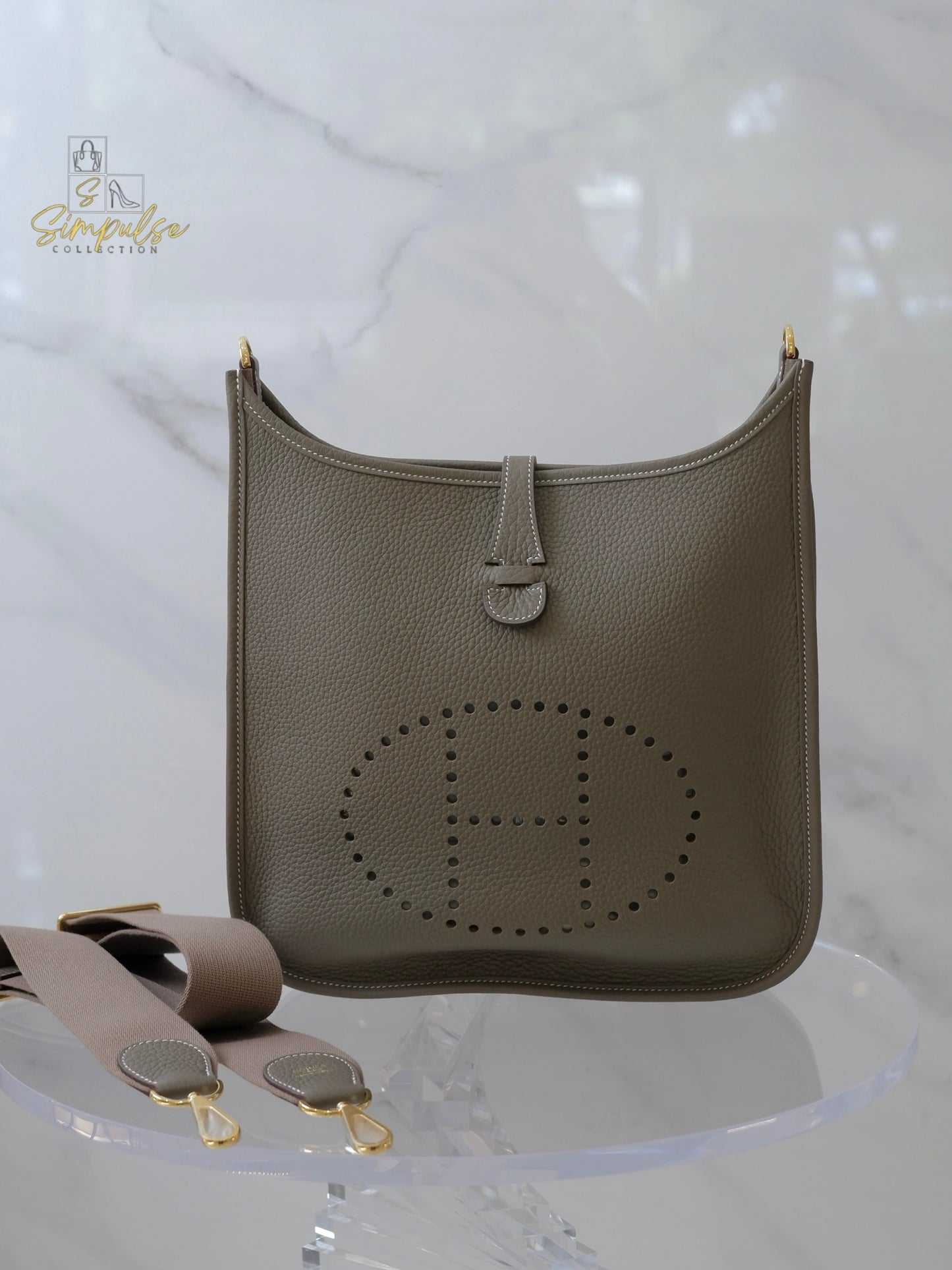 HERMES EVELYNE PM3 CLEMENCE ETOUPE