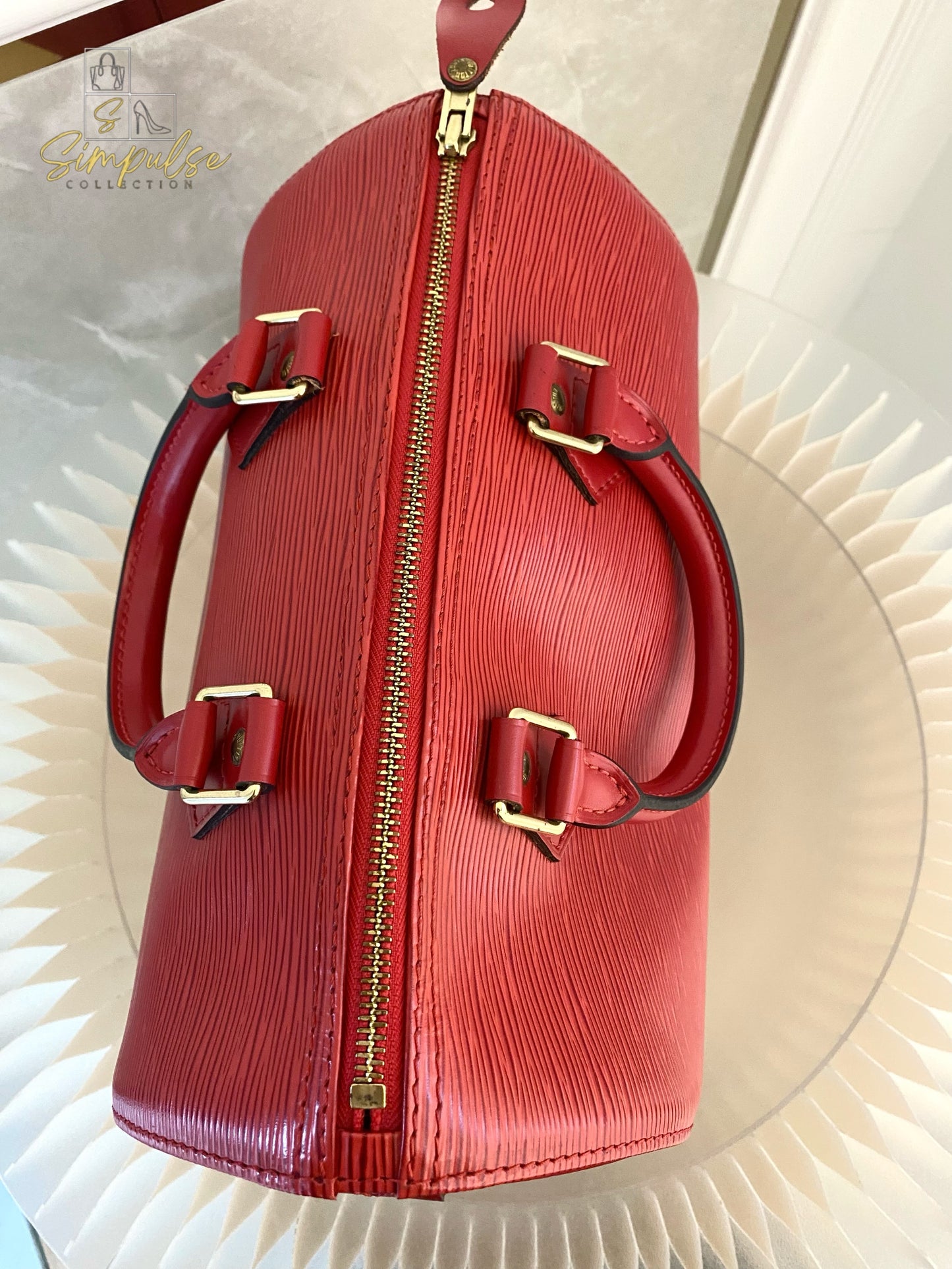 Louis Vuitton Epi Speedy 25 Red