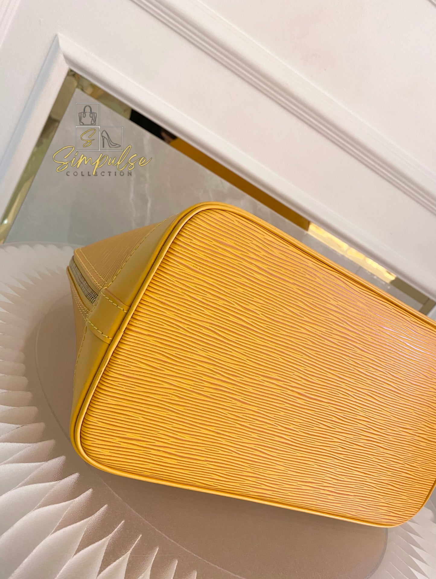 Louis Vuitton Epi Alma Bag Yellow