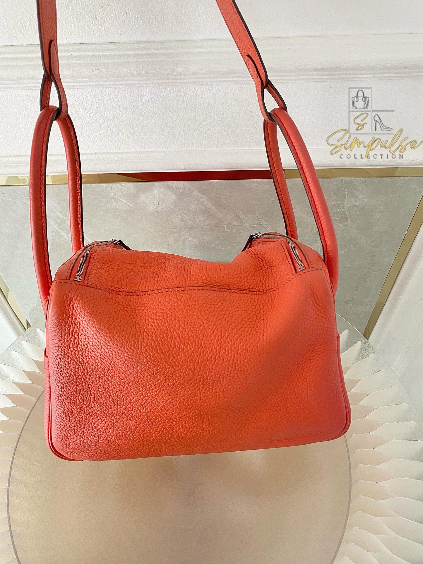 Hermes Lindy 26 in Rose Jaipur PHW