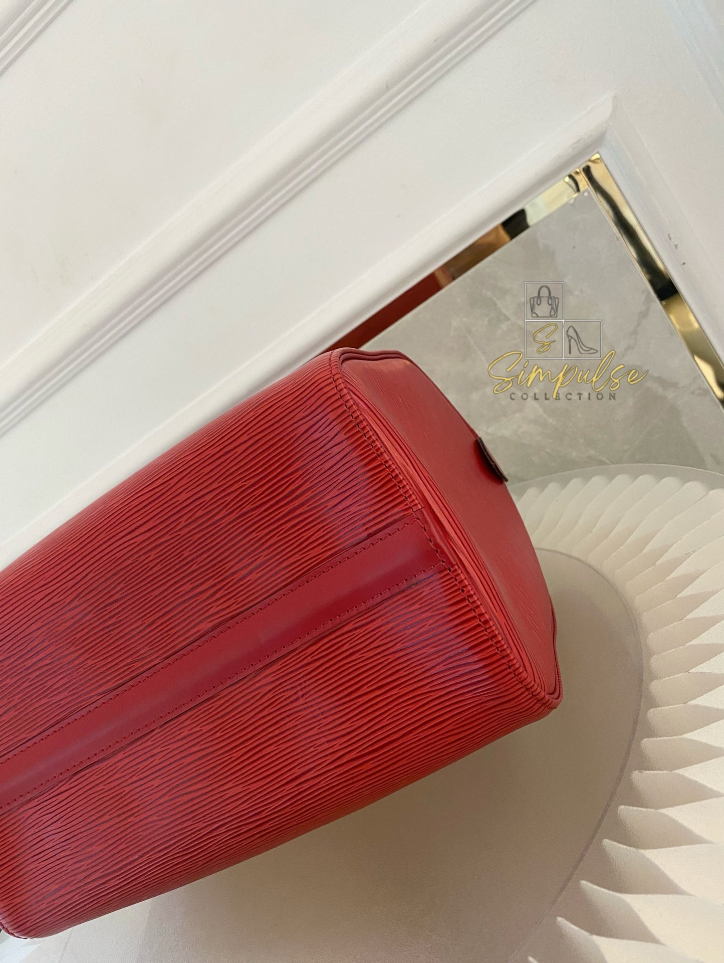 Louis Vuitton Epi Speedy 25 Red