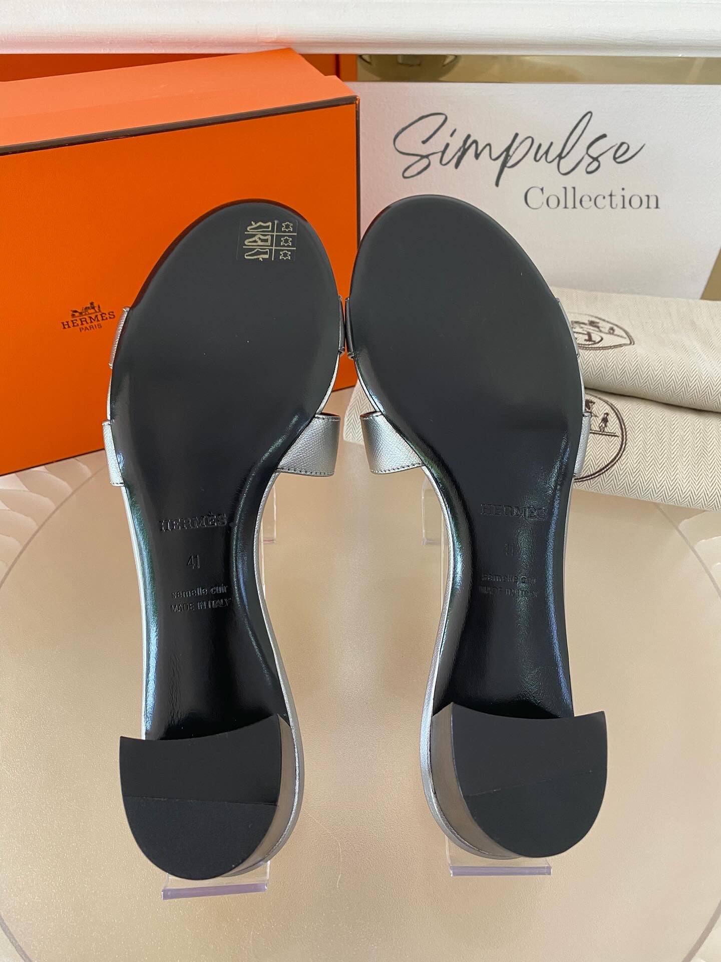 Hermes Oasis Metallic Silver