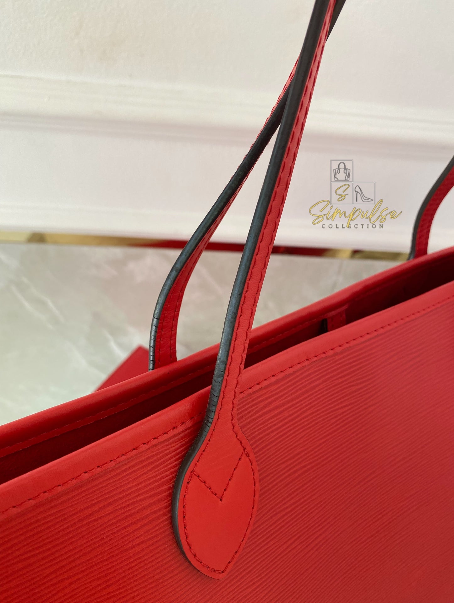 Louis Vuitton Epi Leather Neverfull Tote Bag