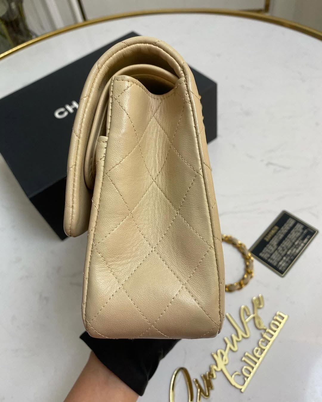 Chanel Medium Double Flap Lambskin Gold Hardware