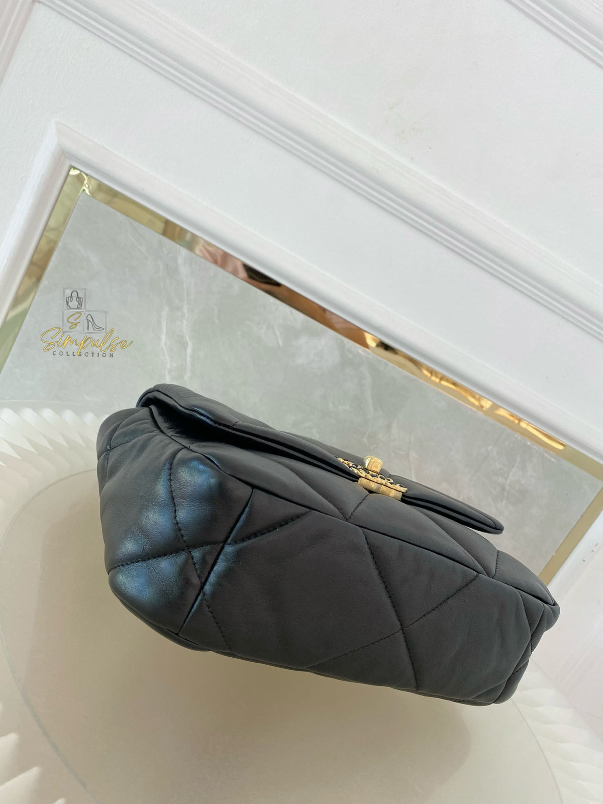 CHANEL C19 SMALL BLACK
