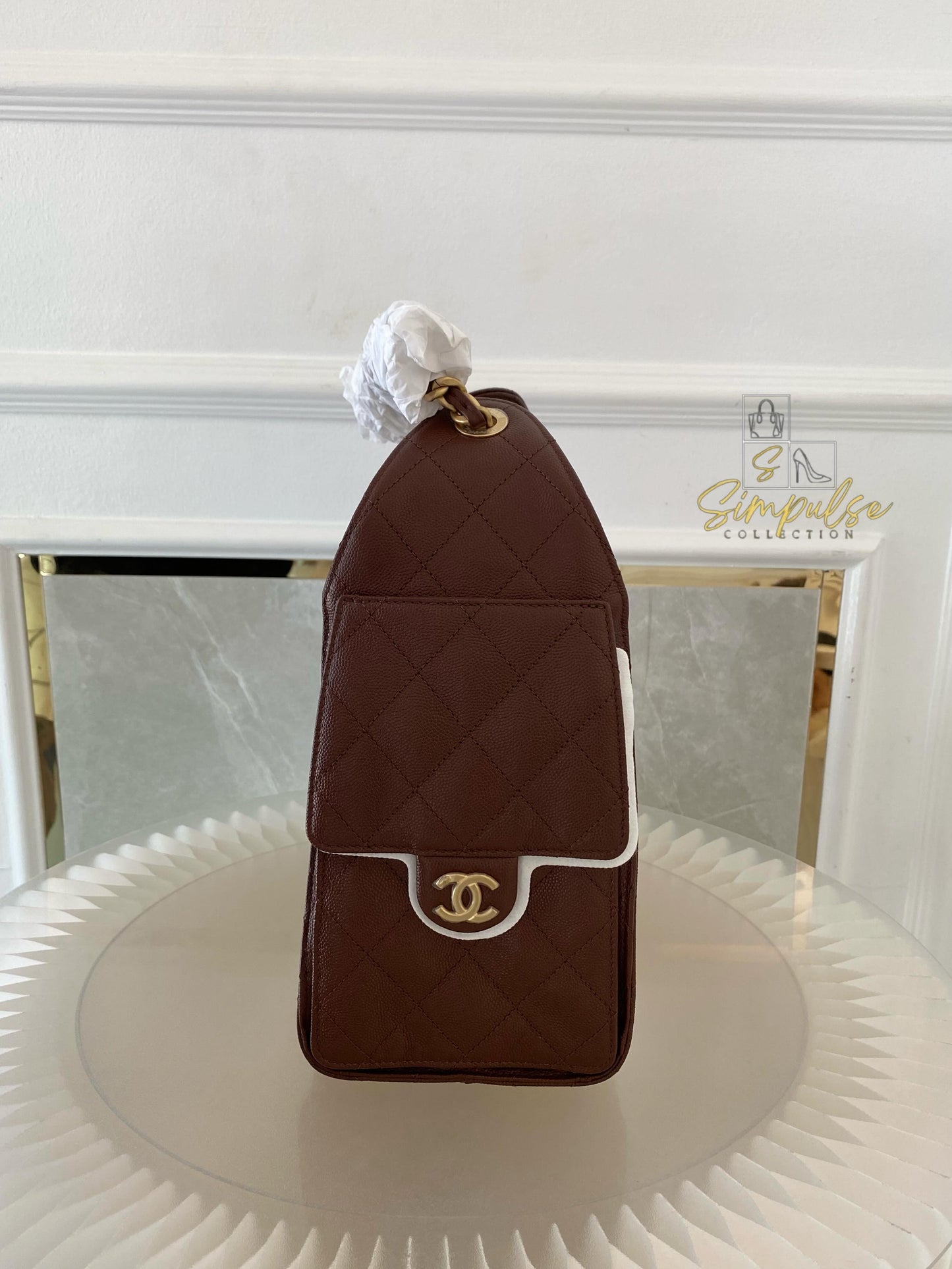Chanel C25 Burgundy Small