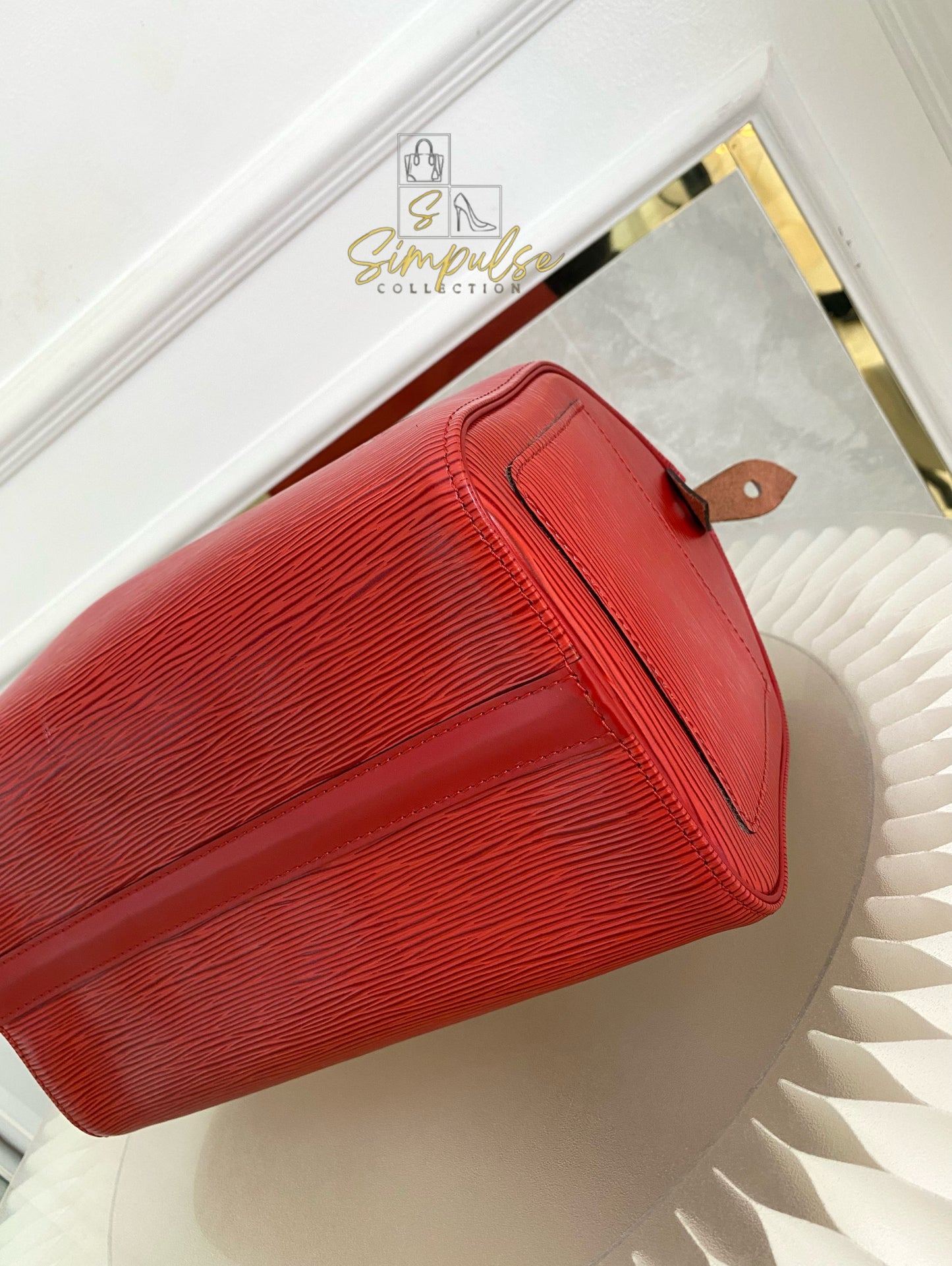 Louis Vuitton Epi Speedy 25 Red